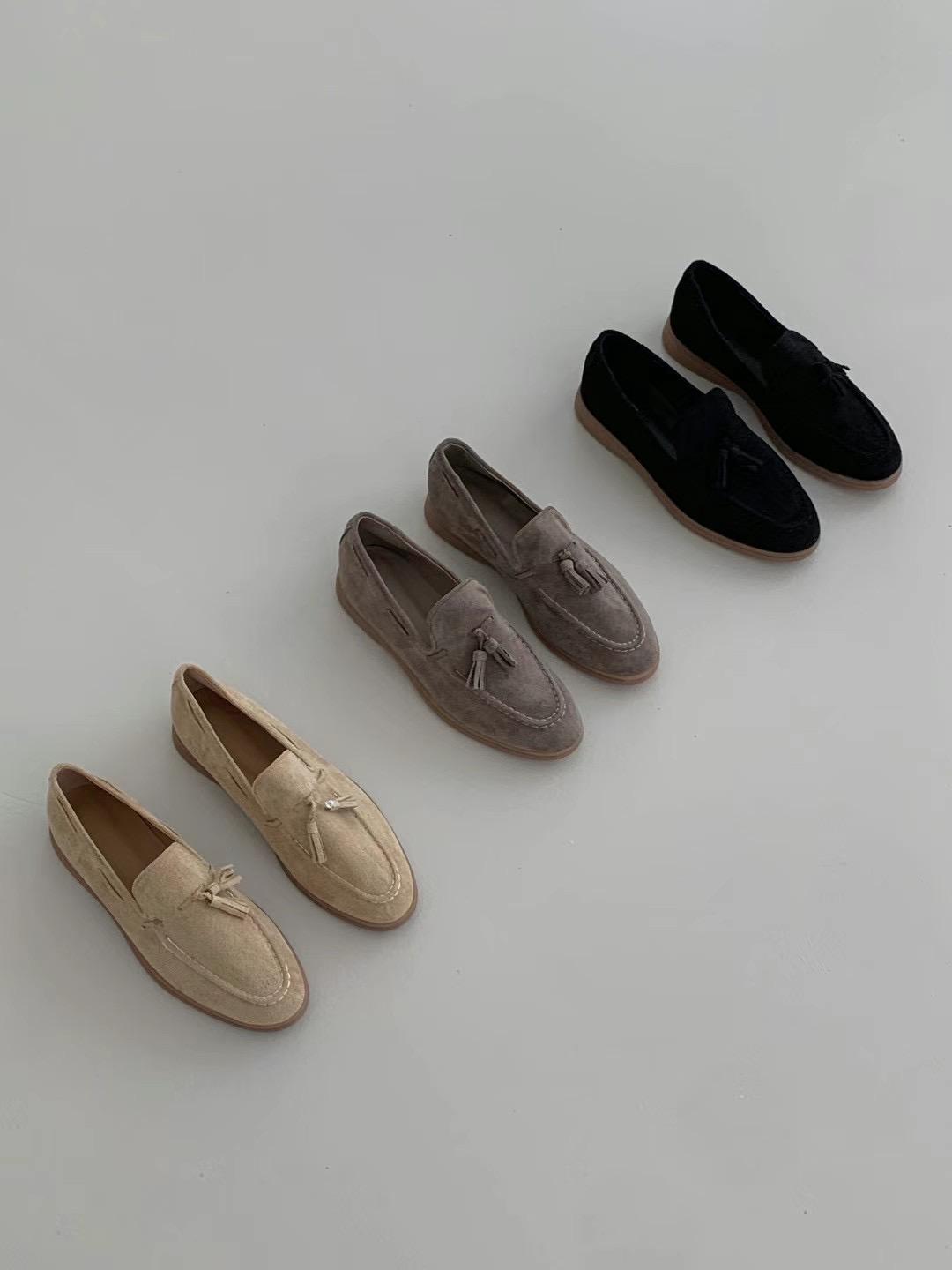 Velvet Tassel Loafers *3 Colors