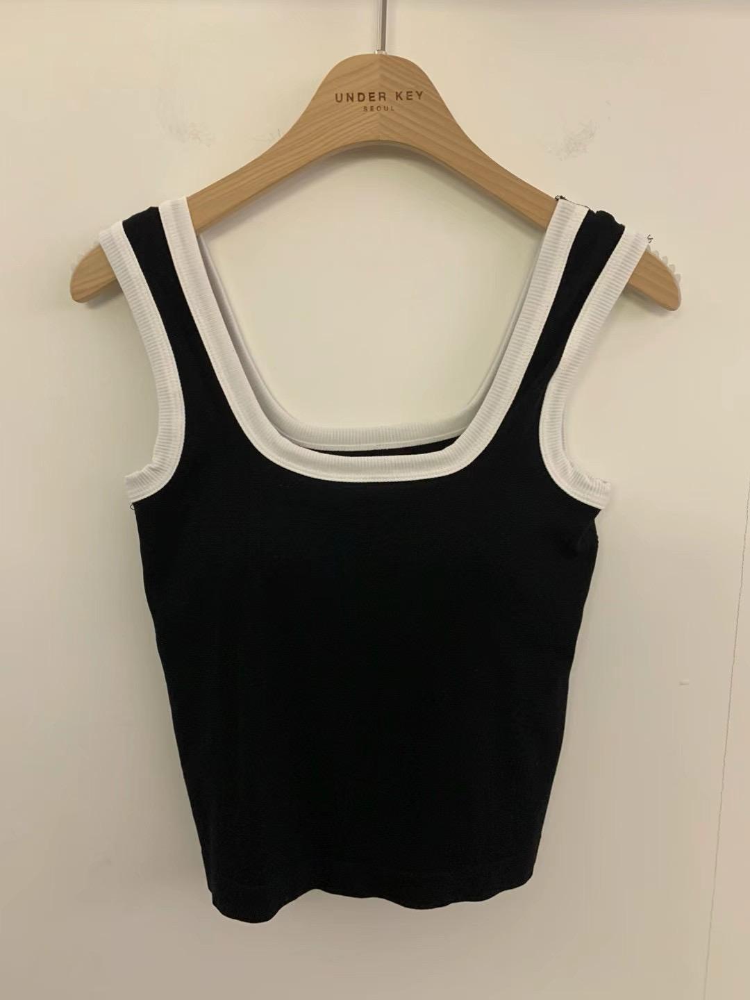 Underkey Sleeveless Square-Neck Tank Top *4 Colors