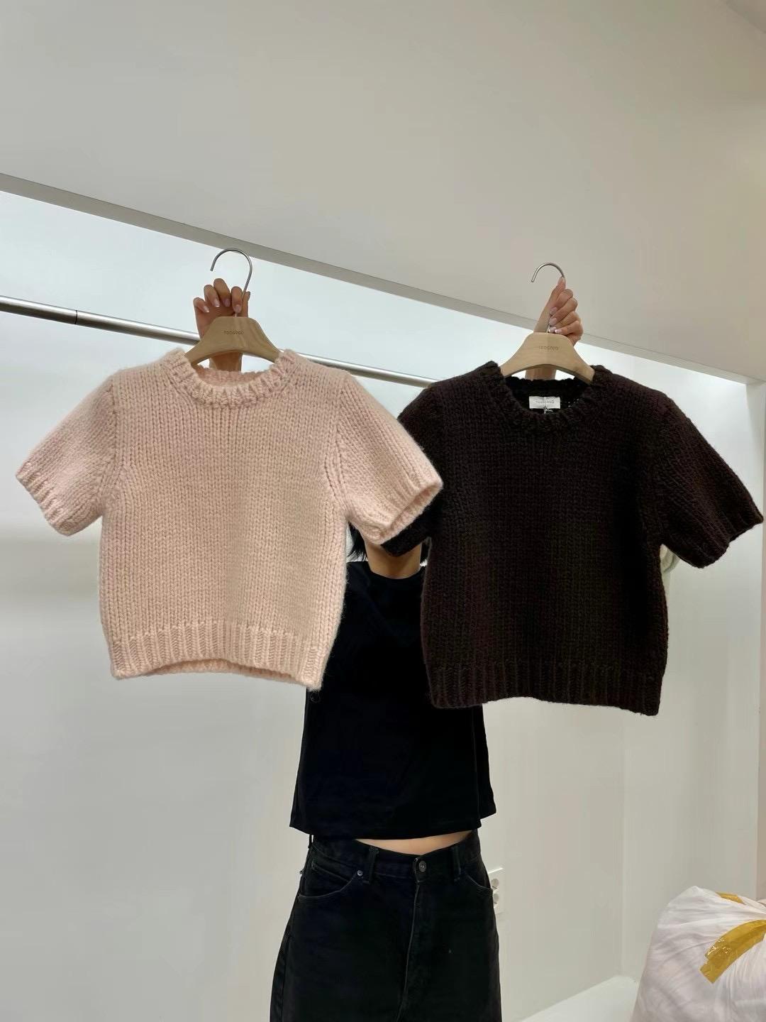 Toogood Knitted Short Sleeve Sweater *4 Colors