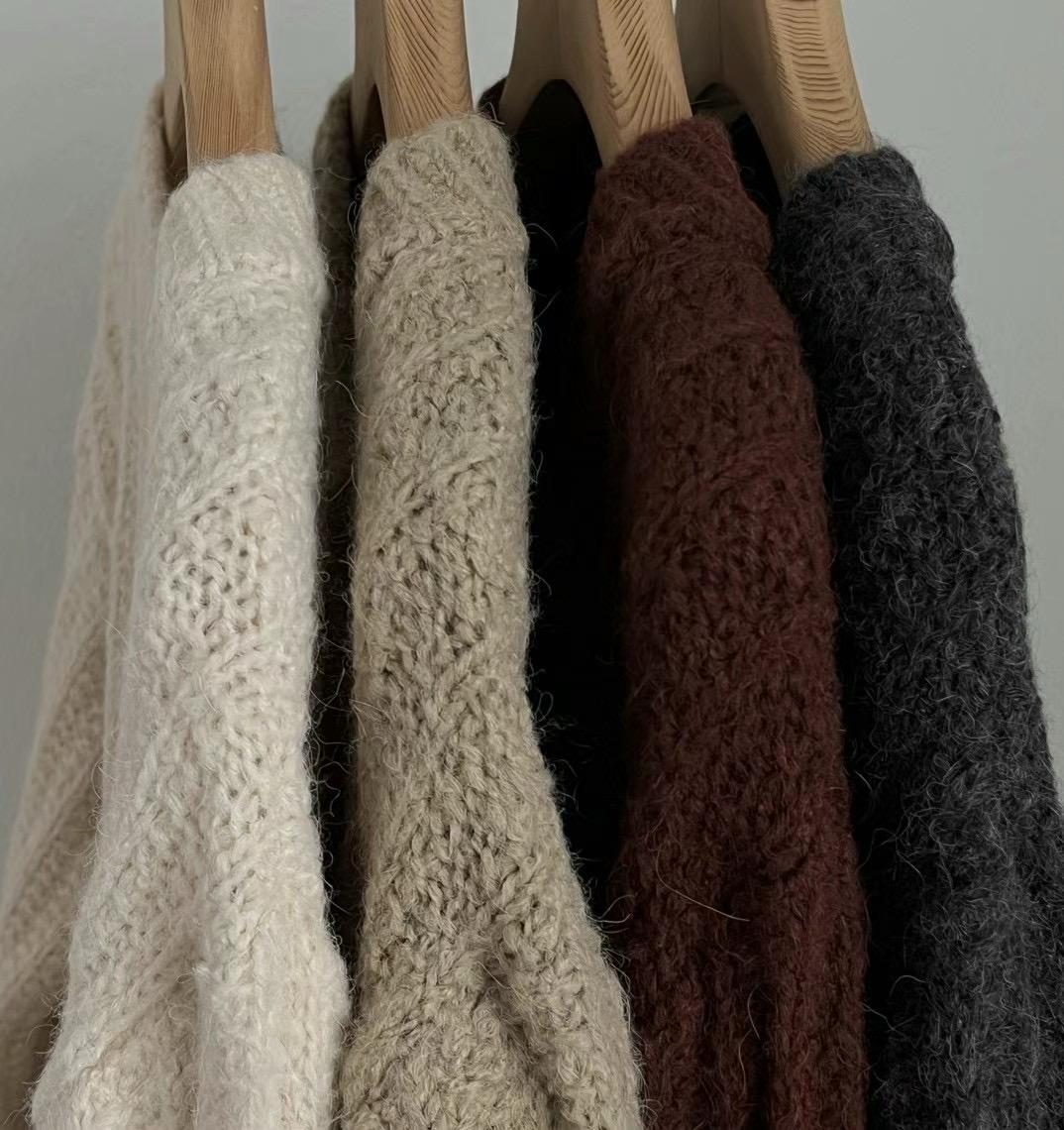 Cable-Knit Cardigan *4 Colors Koo