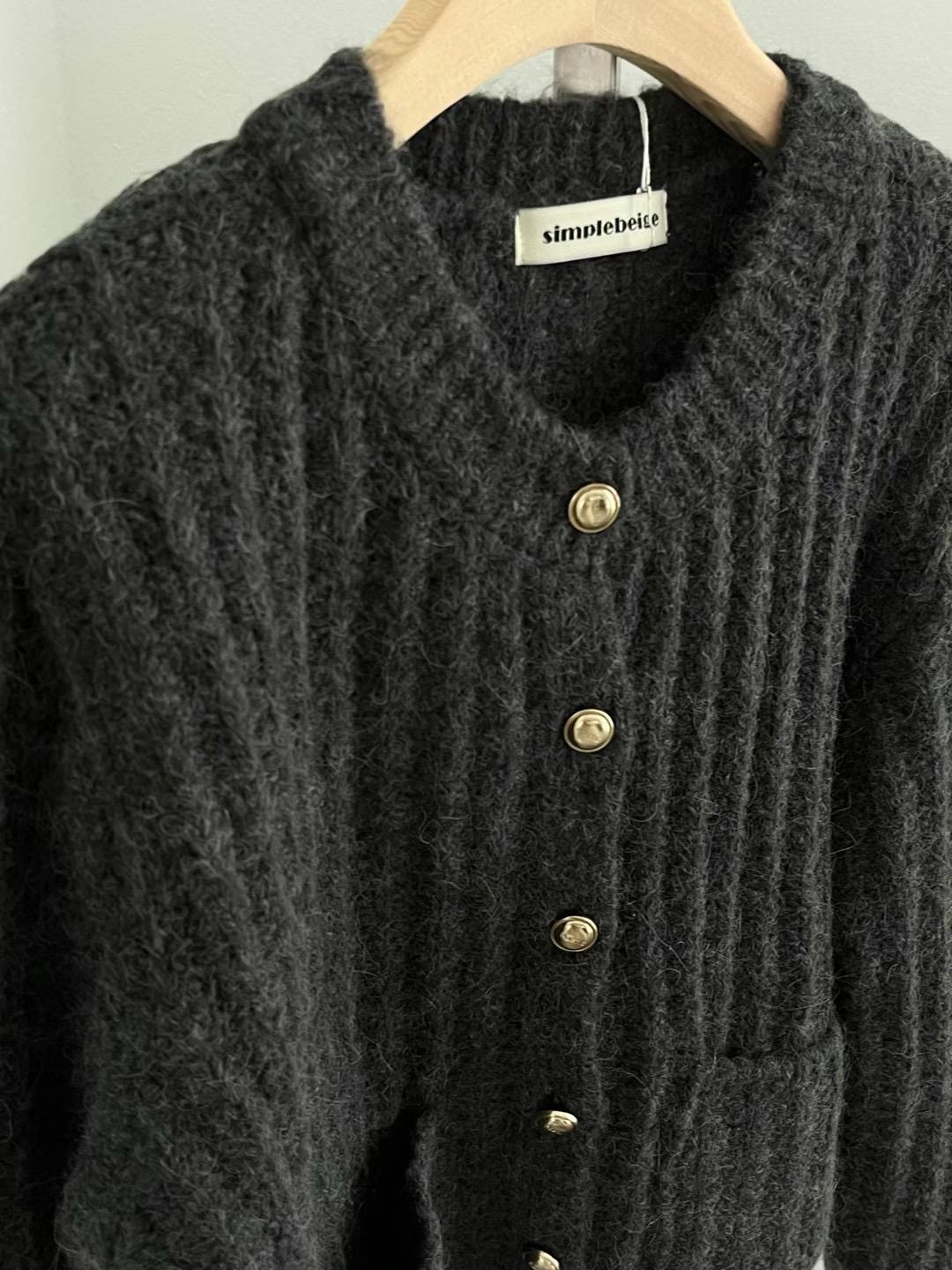 Cable-Knit Cardigan *4 Colors Koo