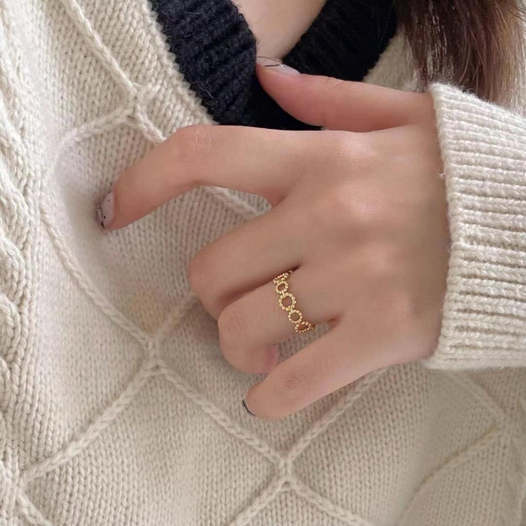 Beaded Chain Ring *2 Colors