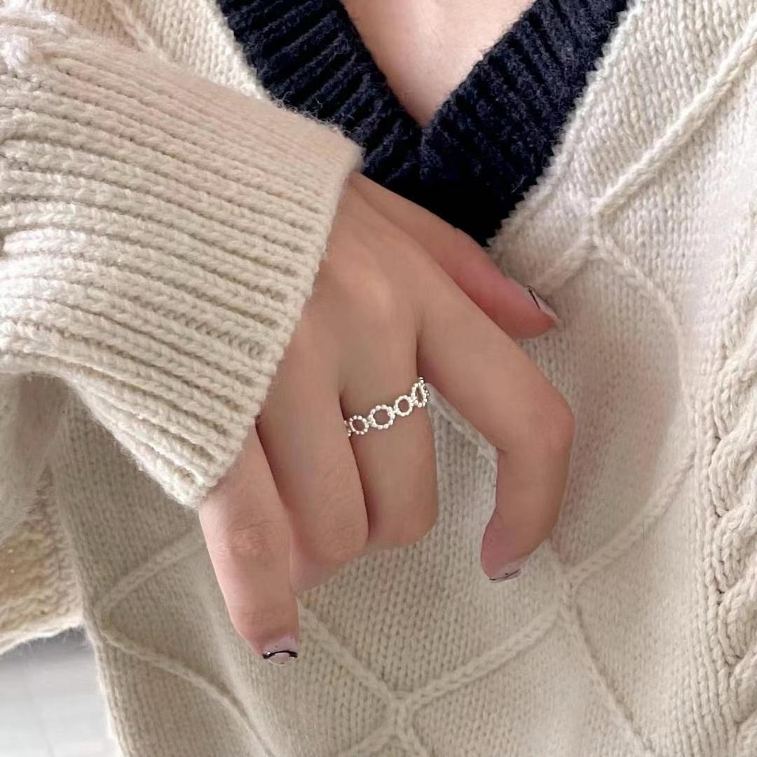 Beaded Chain Ring *2 Colors