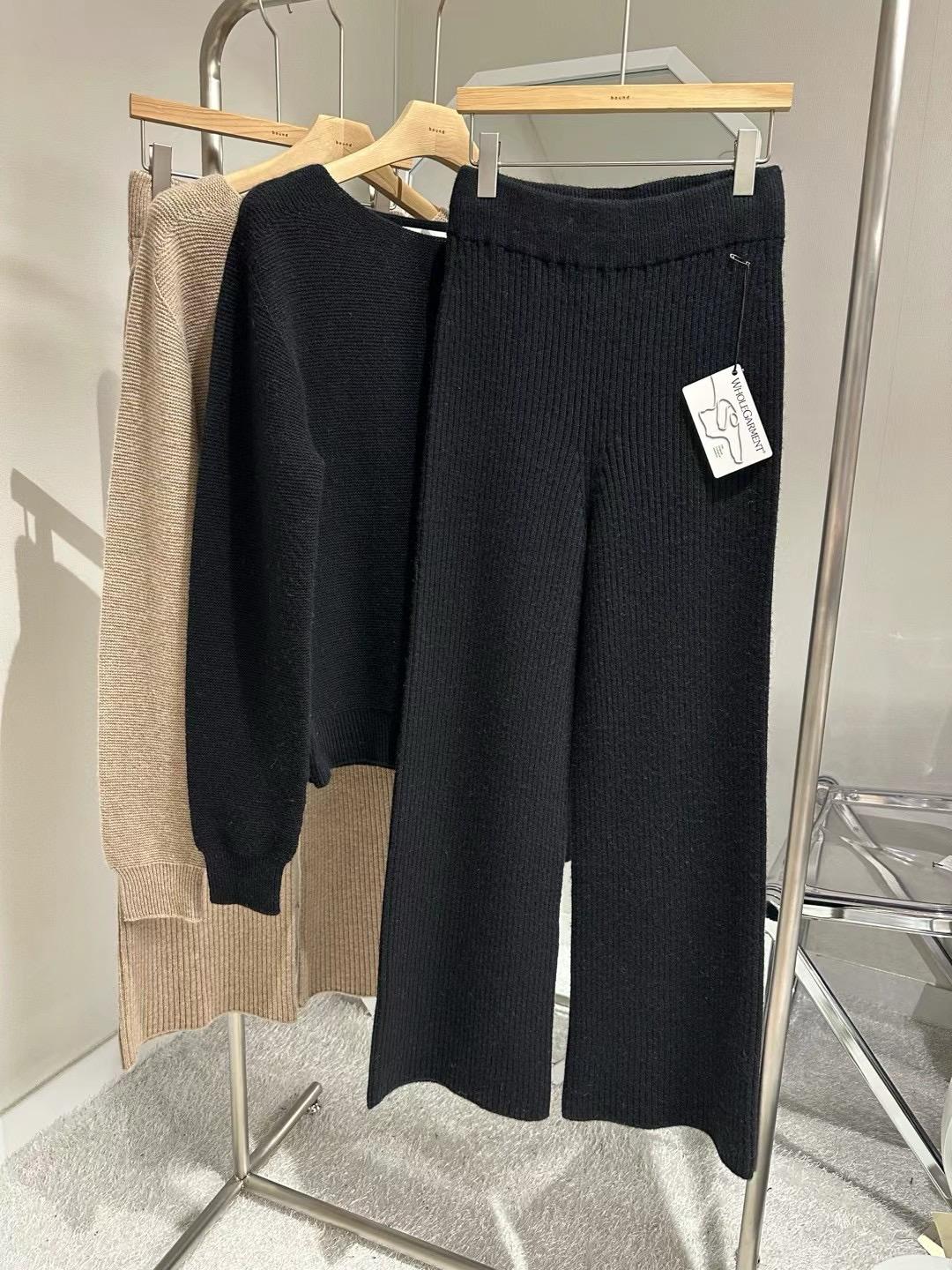 Ribbed Knitted Sweater & Pants Set *2 Colors