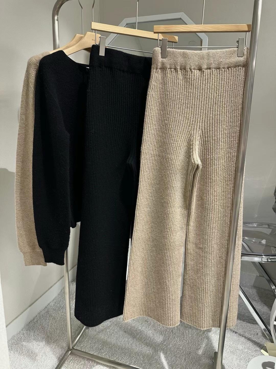 Ribbed Knitted Sweater & Pants Set *2 Colors