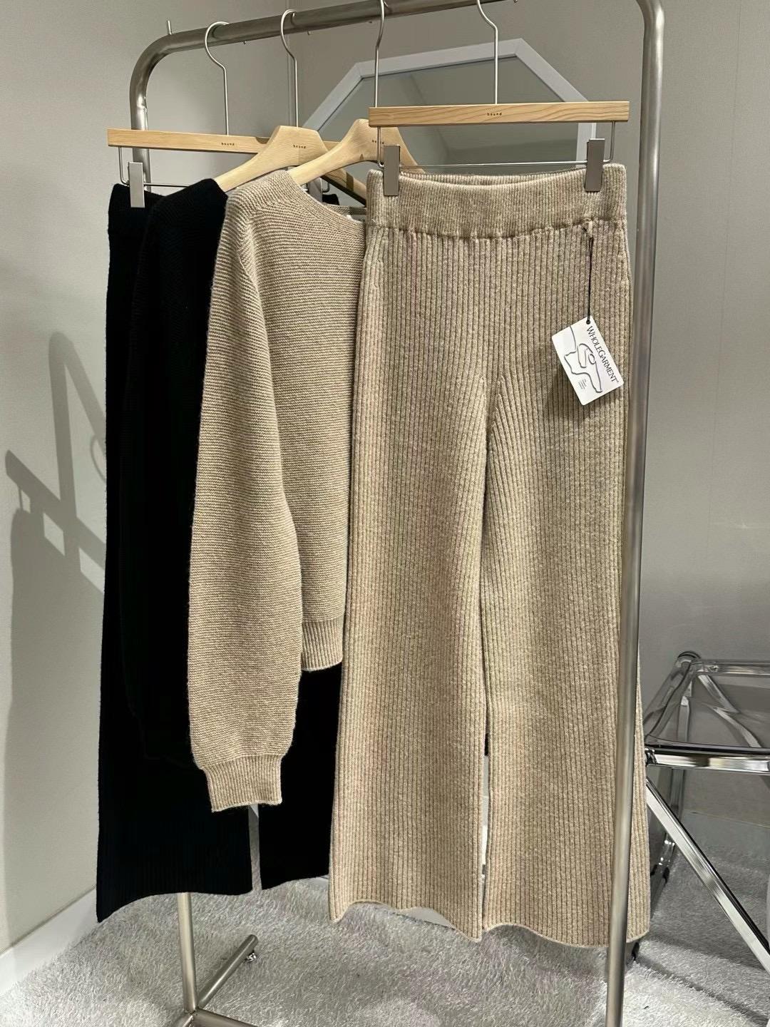 Ribbed Knitted Sweater & Pants Set *2 Colors