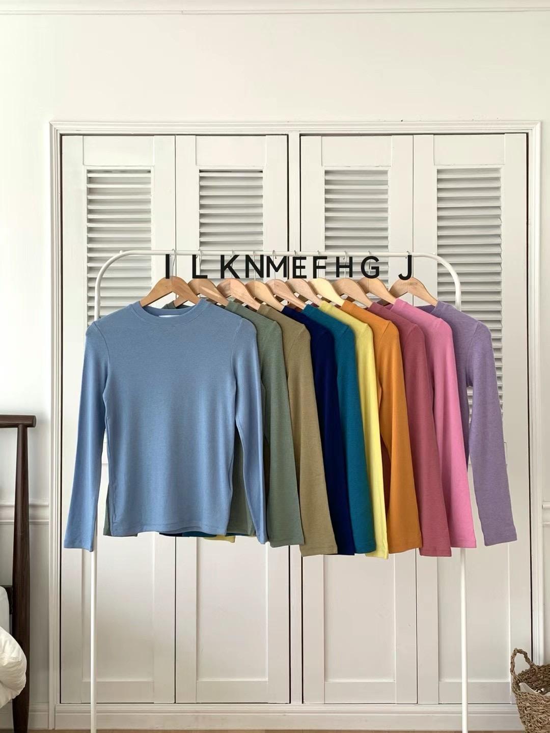 Round Neck Long Sleeved T-Shirt *20 Colors