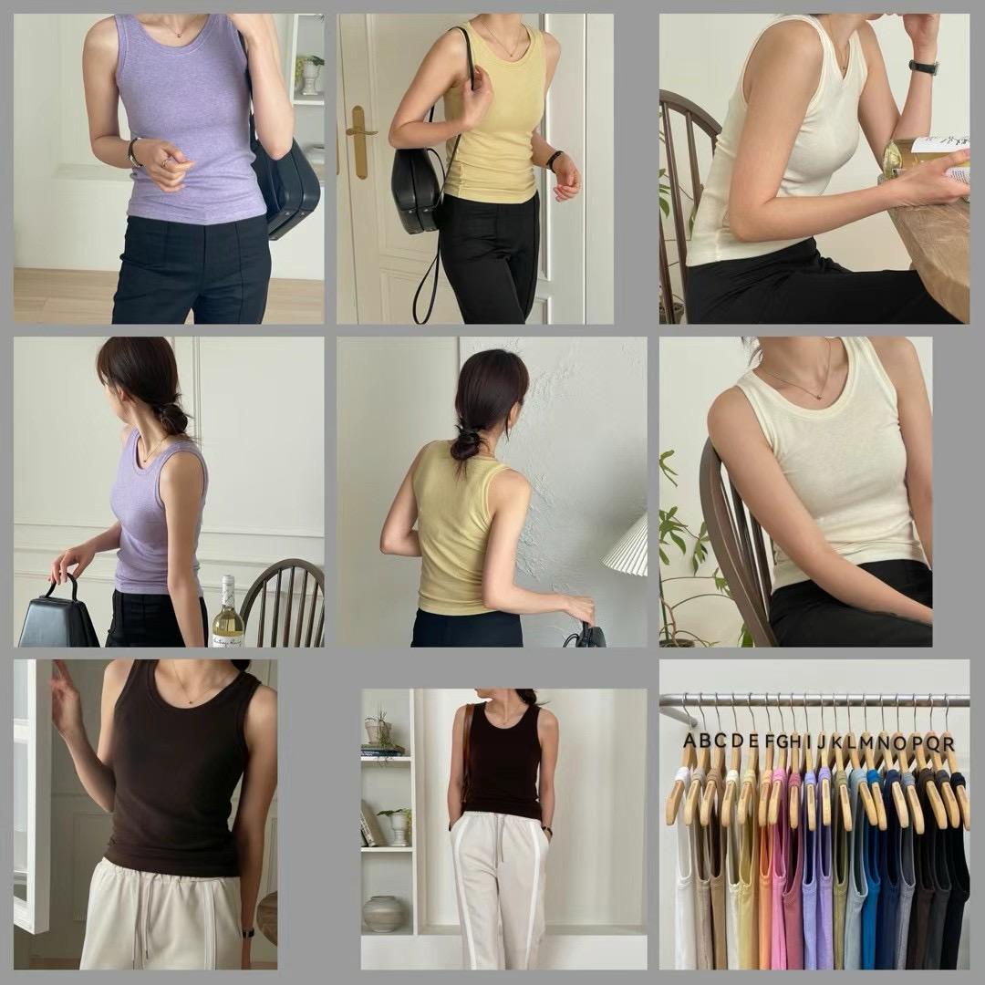 Sleeveless Wool Blend Tank Top *18 Colors