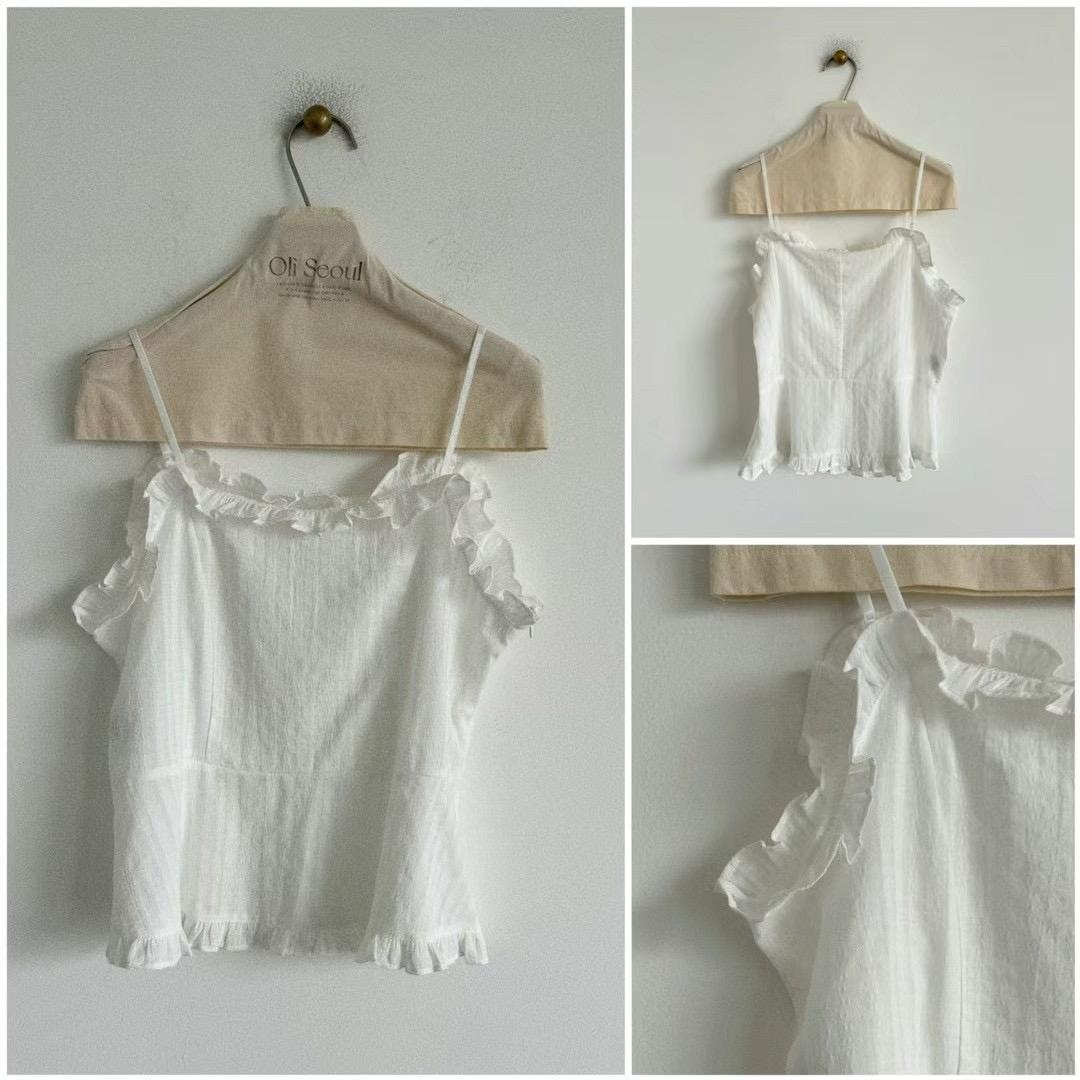 Sleeveless Cotton Ruffled Top *6 Colors