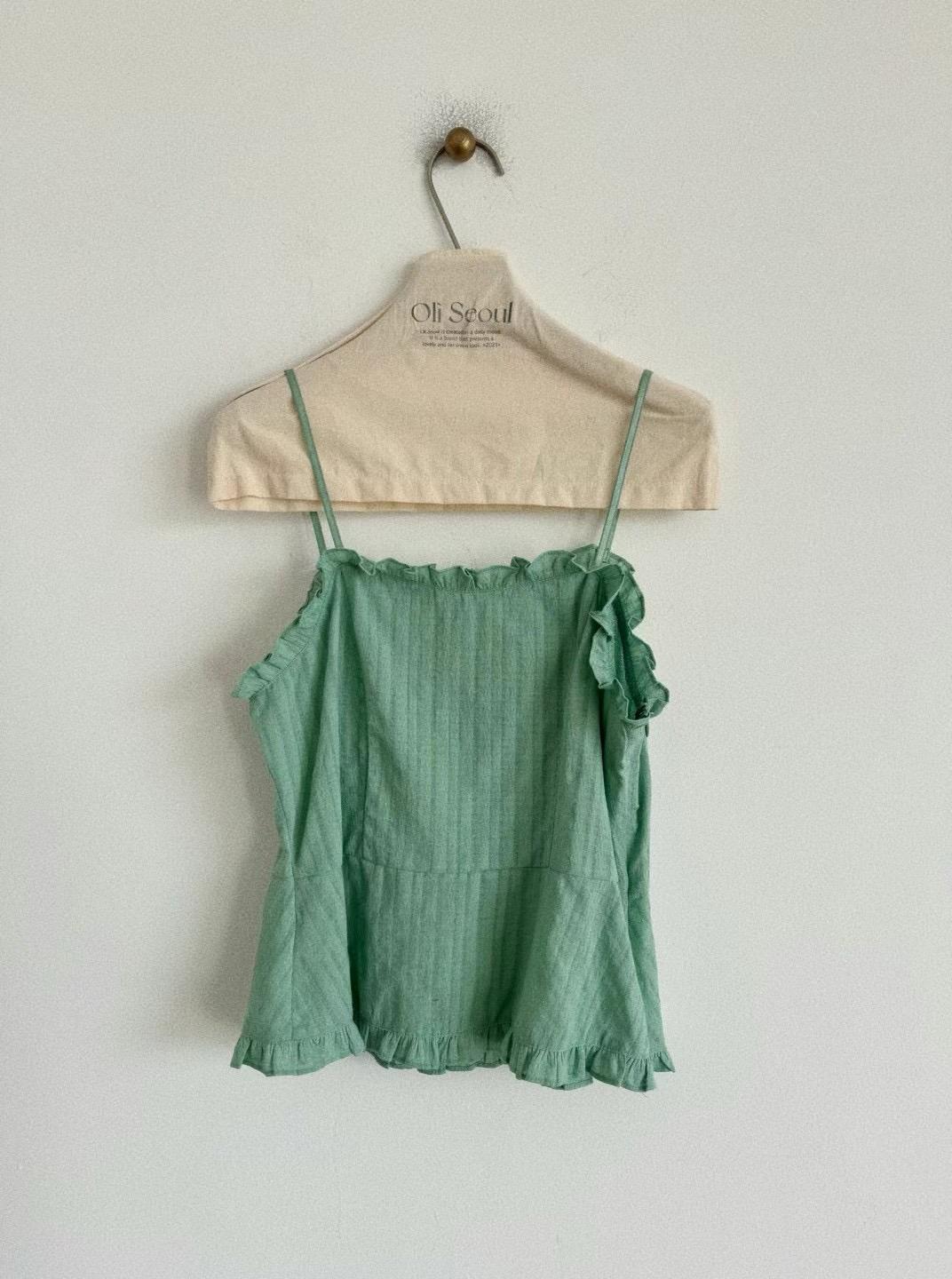 Sleeveless Cotton Ruffled Top *6 Colors