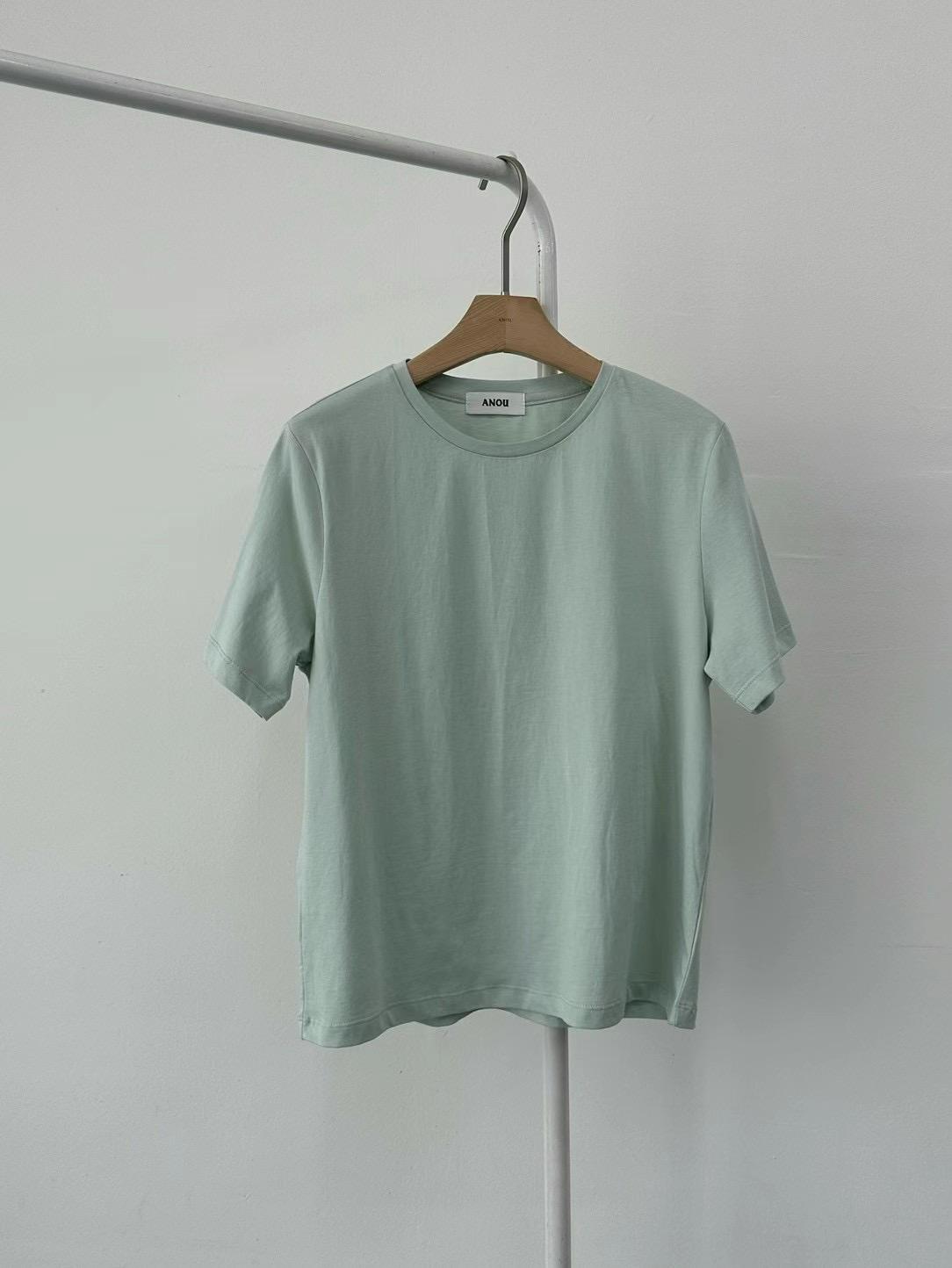 Classic Round Neck Short Sleeved Cotton T-Shirt *7 Colors