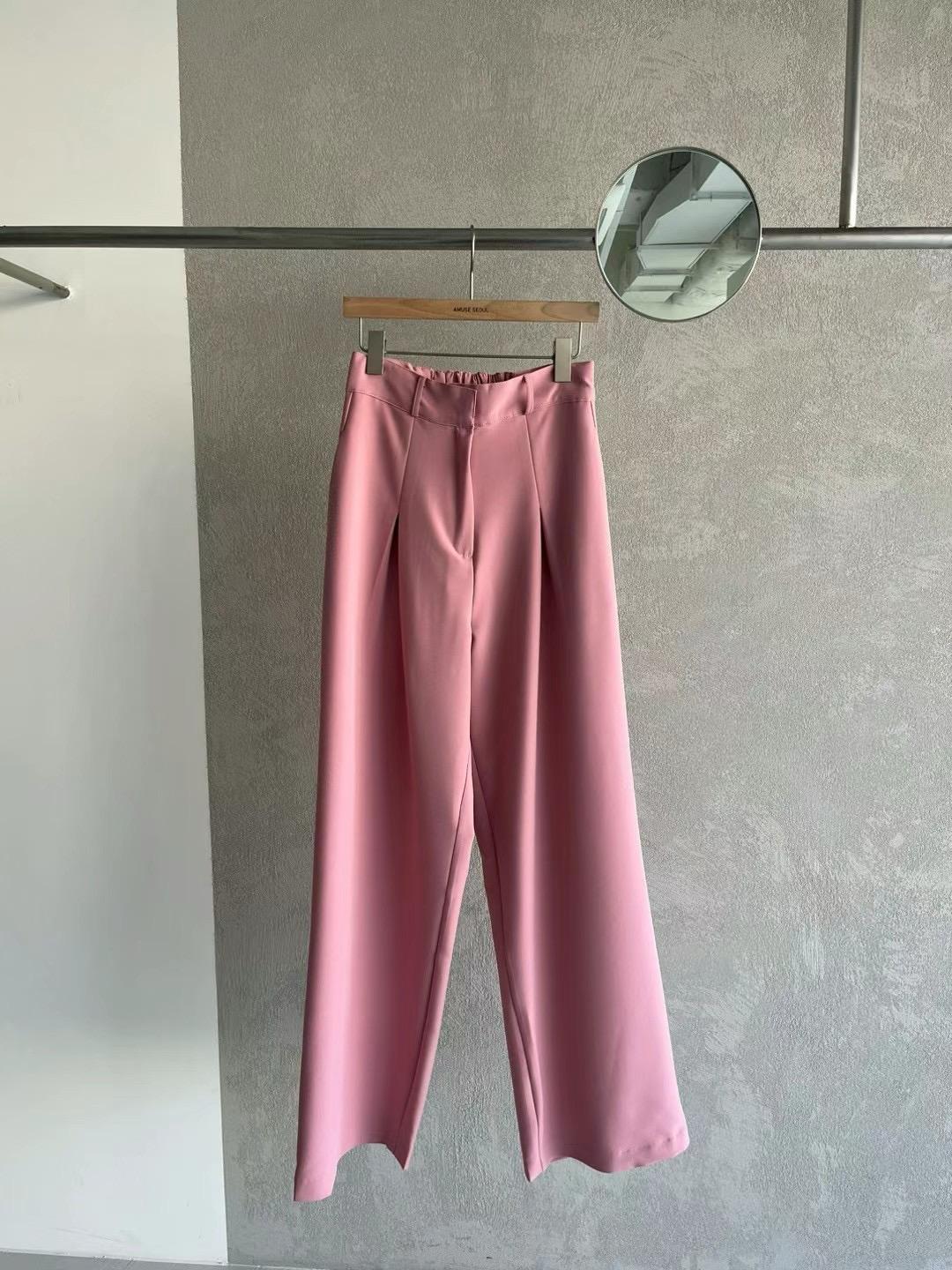 Wide-leg Pleated Trouser *3 Colors