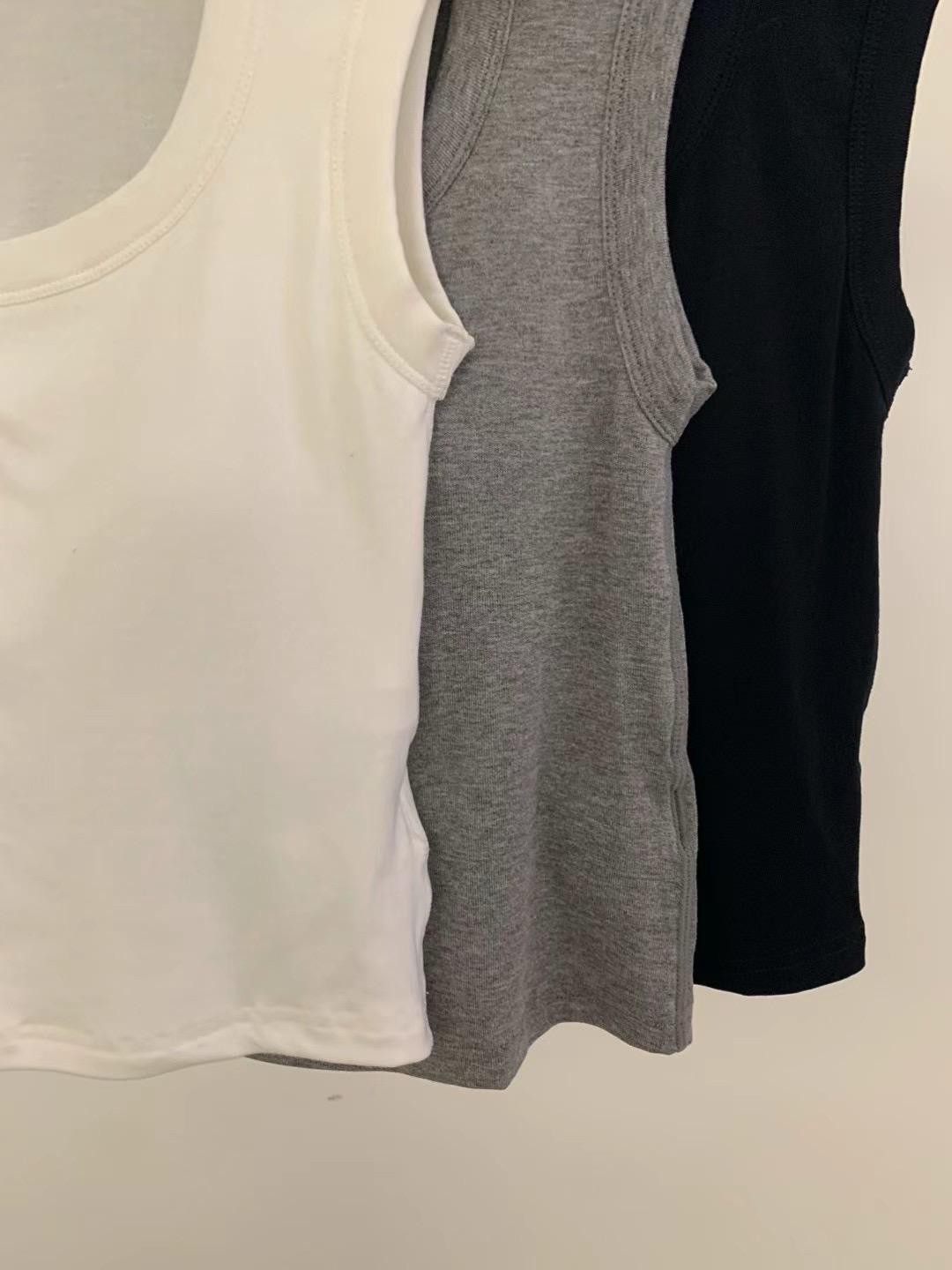 Scoop Neck Padded Tank-Top *3 Colors