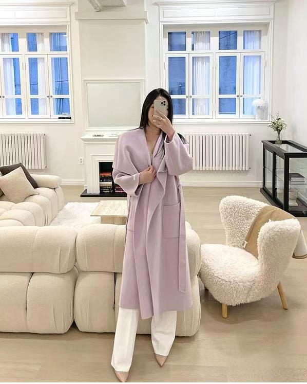 Shawl Collar Handmade Long Coat *3 Colors