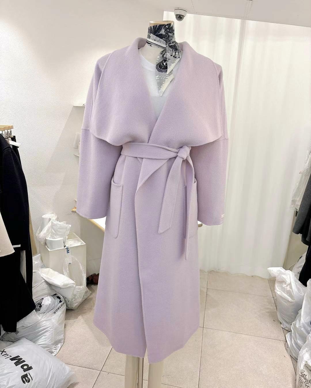 Shawl Collar Handmade Long Coat *3 Colors