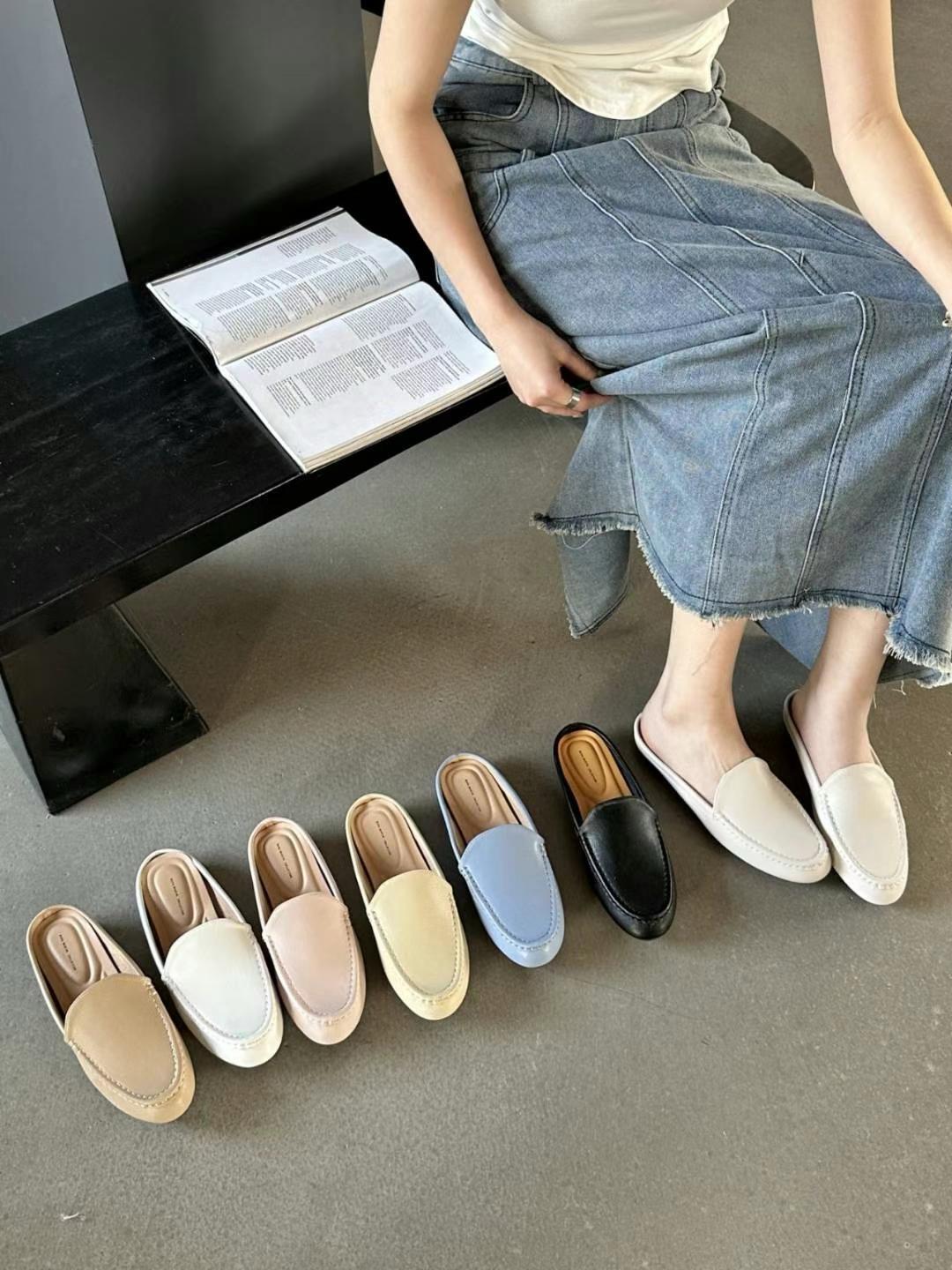 Slip-on Leather Mules *7 Colors