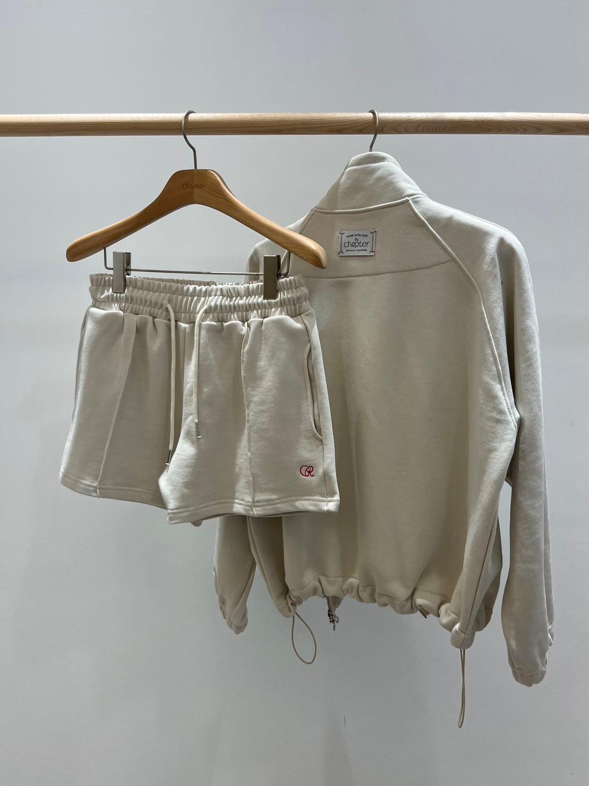 Zip-up Mockneck Sweatshirt *3 Colors