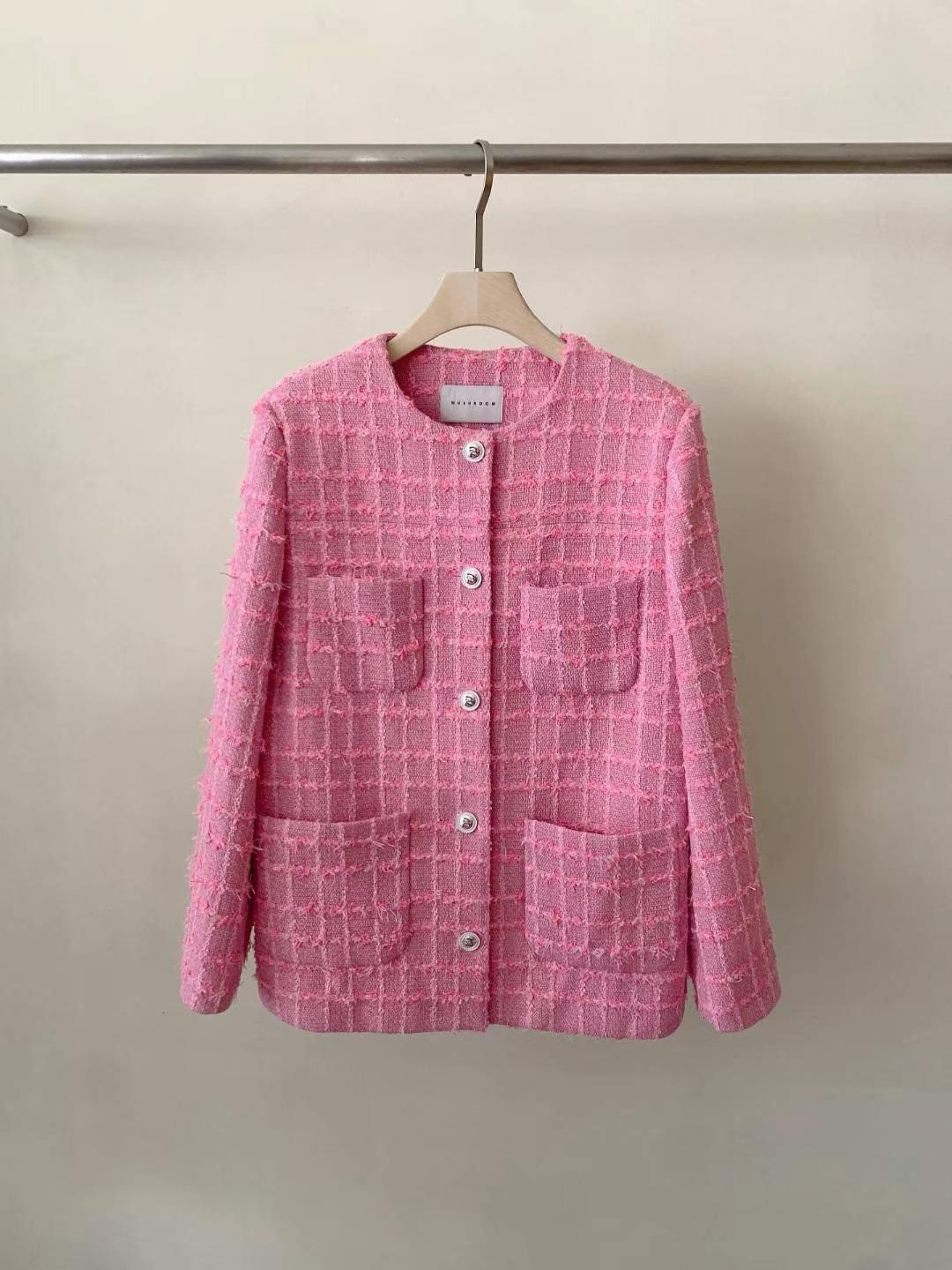 Plaid Pattern Button-up Jacket *2 Colors