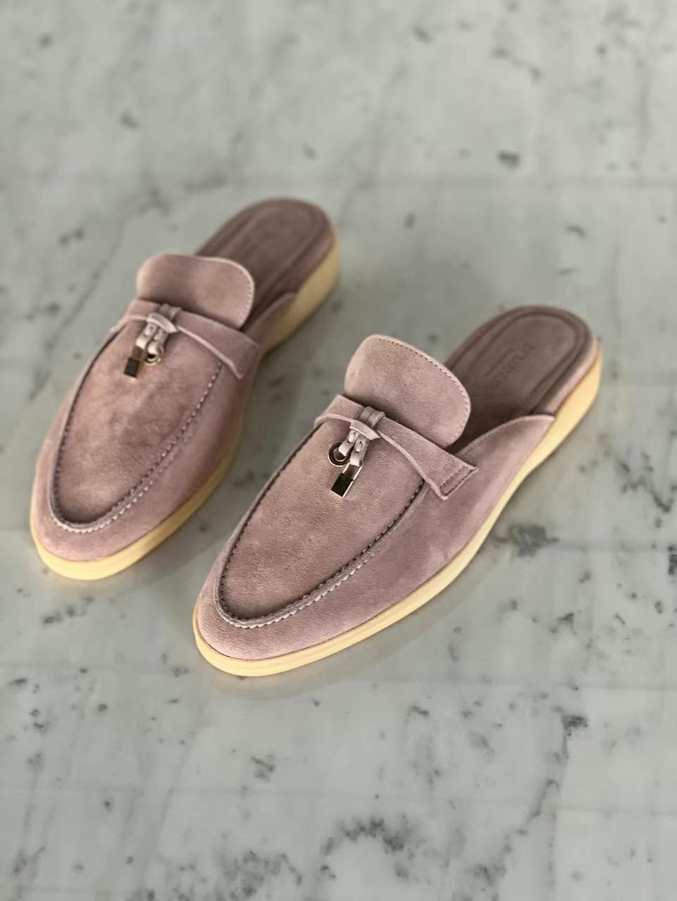 Velvet Leather Mules *5 Colors