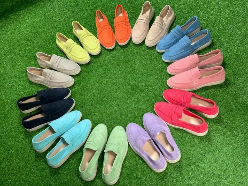 Handmade Suede Leather Loafers *11 Colors