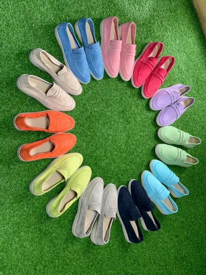 Handmade Suede Leather Loafers *11 Colors