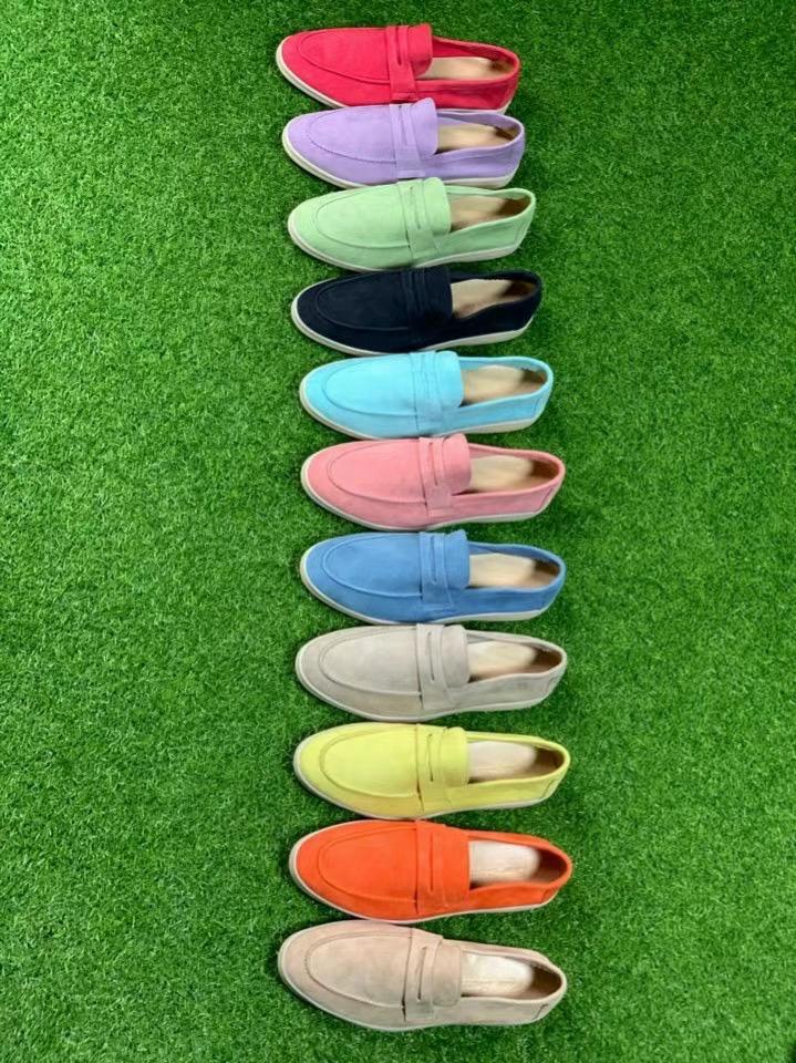 Handmade Suede Leather Loafers *11 Colors