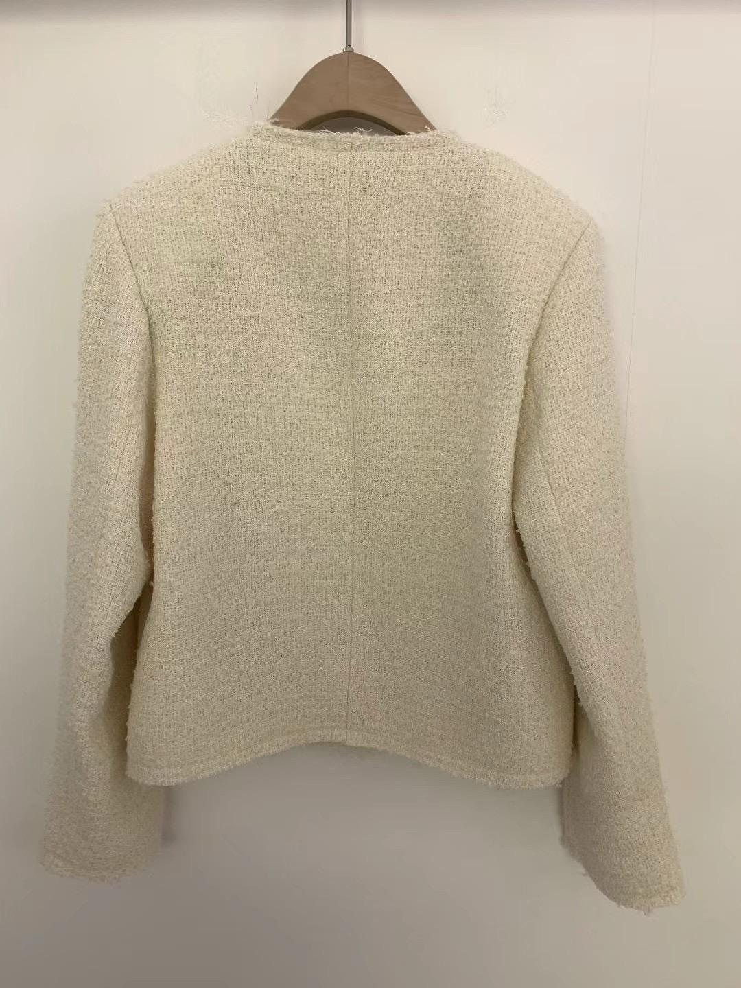 Bell Sleeves Knitted Tweed Jacket *2 Colors