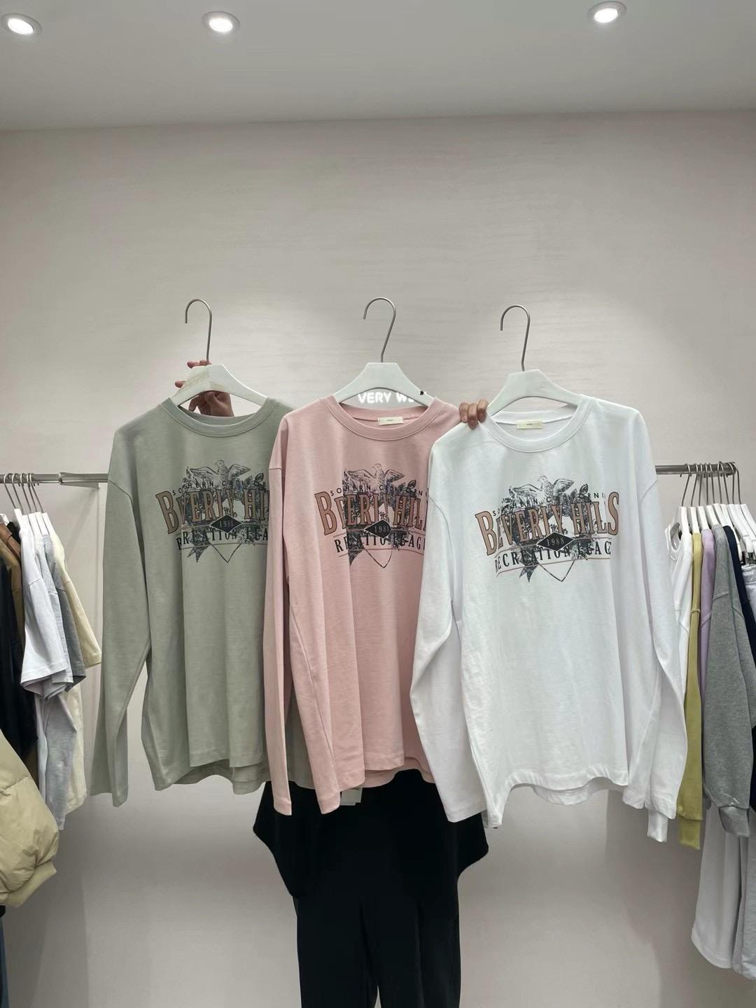 Long Sleeved Printed Knit Sweater *5 Colors