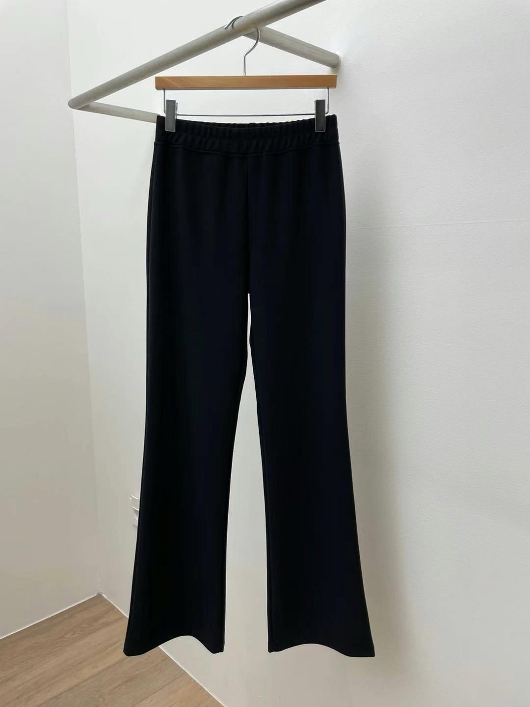 *Exclusive* Straight-leg Crepe Flared Pants *2 Colors