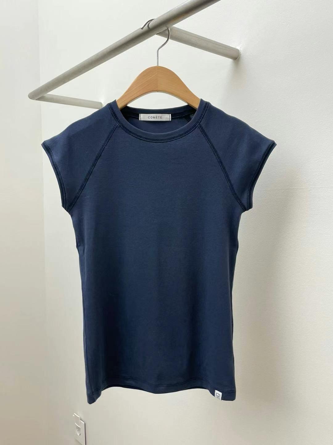 Round Neck Cap Sleeve T-Shirt *5 Colors