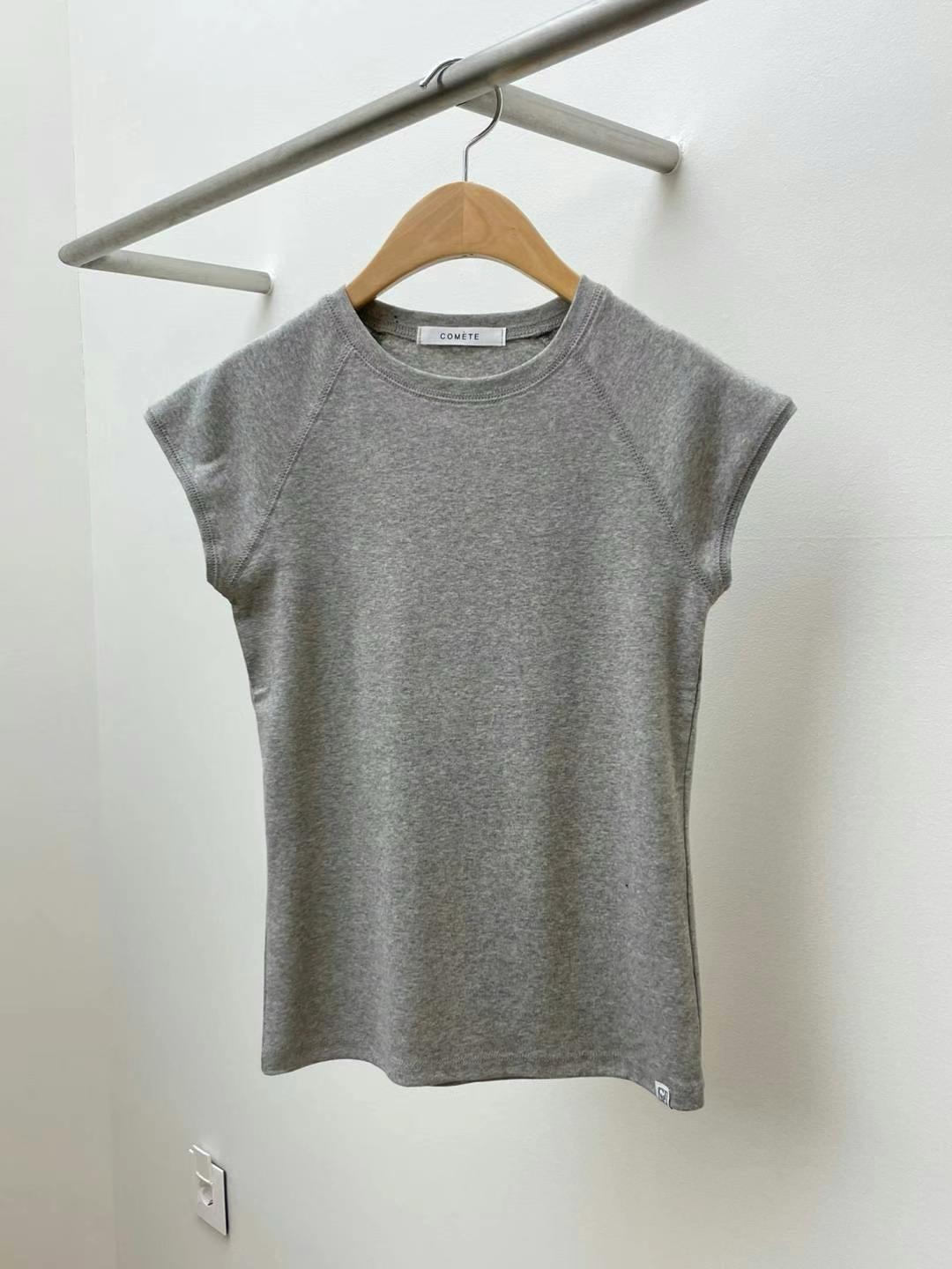 Round Neck Cap Sleeve T-Shirt *5 Colors