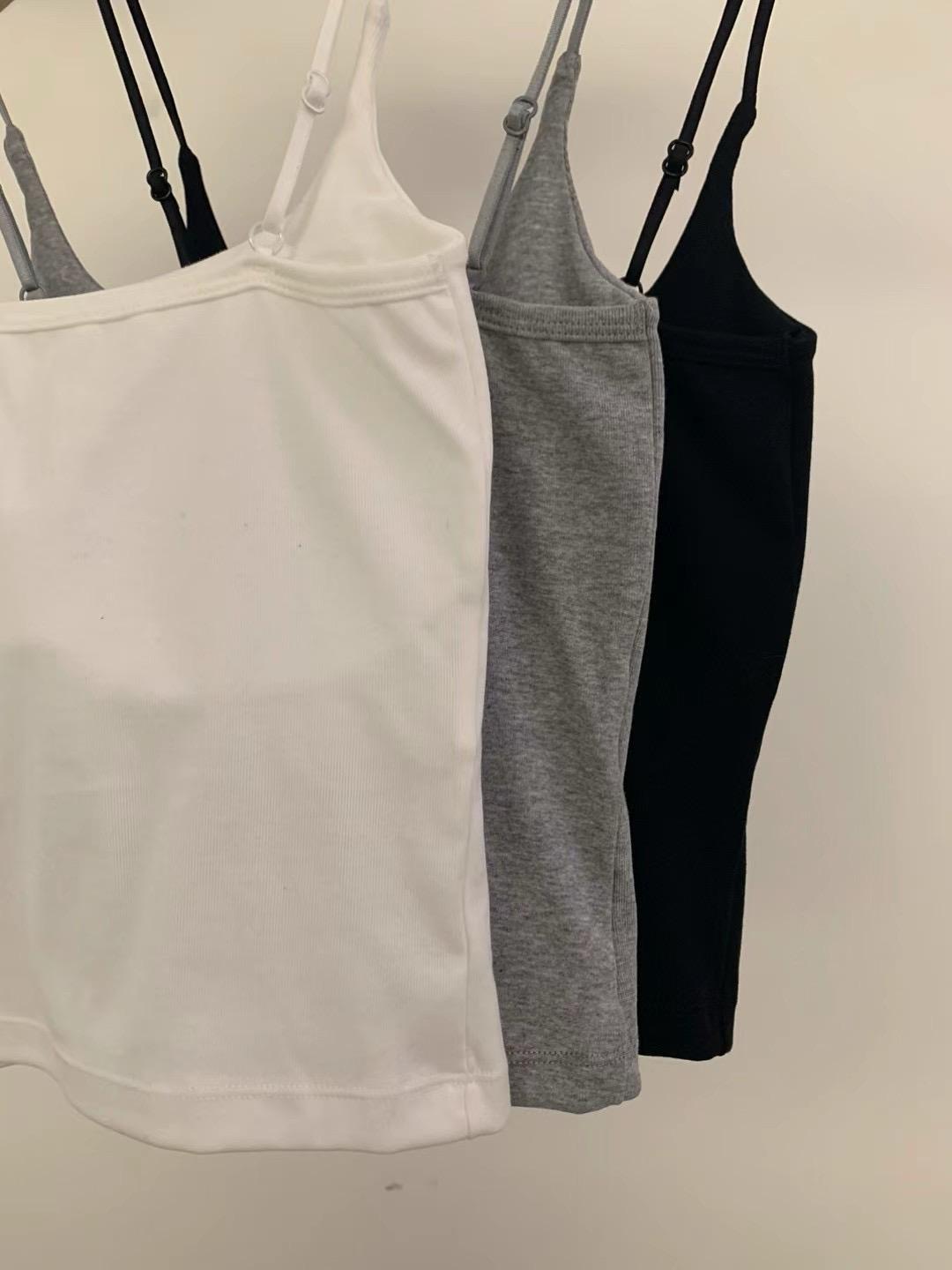 Sleeveless Adjustable Thin Straps Tank Top *3 Colors