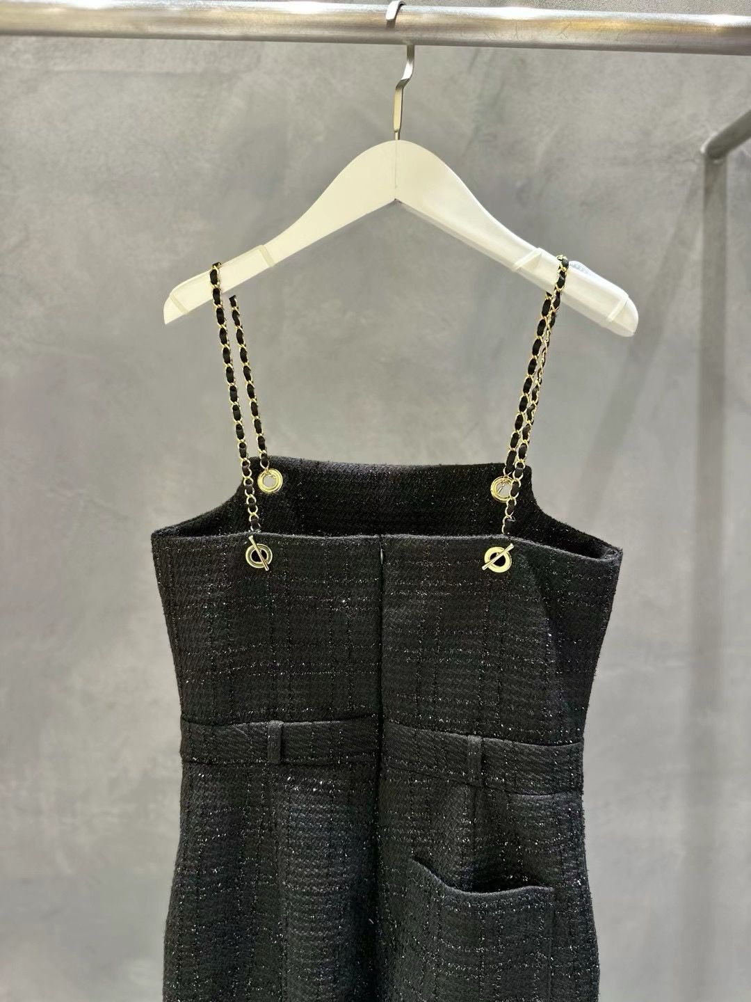 Tweed Sleeveless Jumpsuit *2 Colors