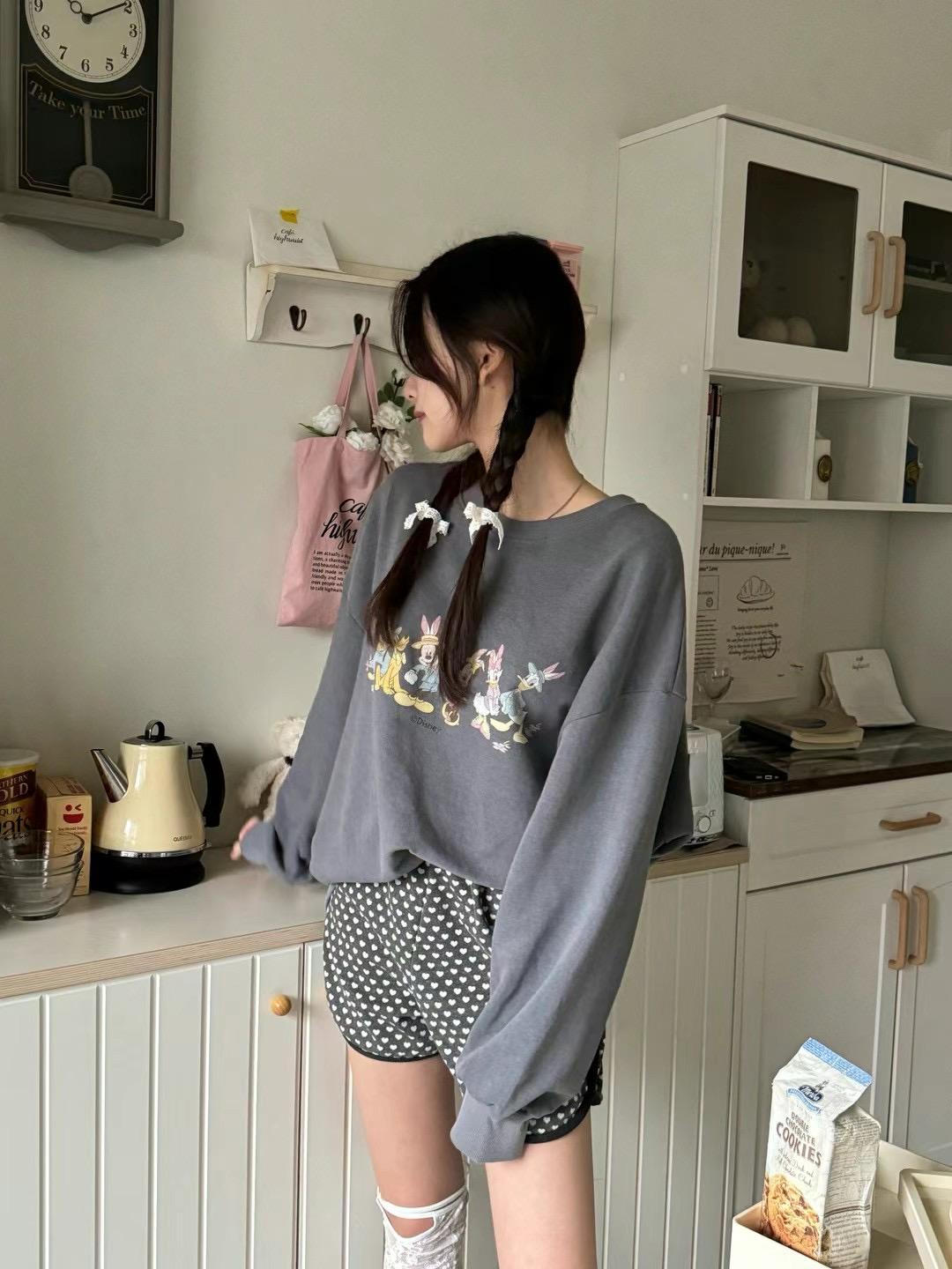 Printed Disney Characters Sweater *3 Colors