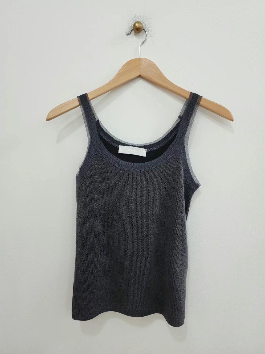 Sleeveless Knitted Wool Blend Tank Top *10 Colors