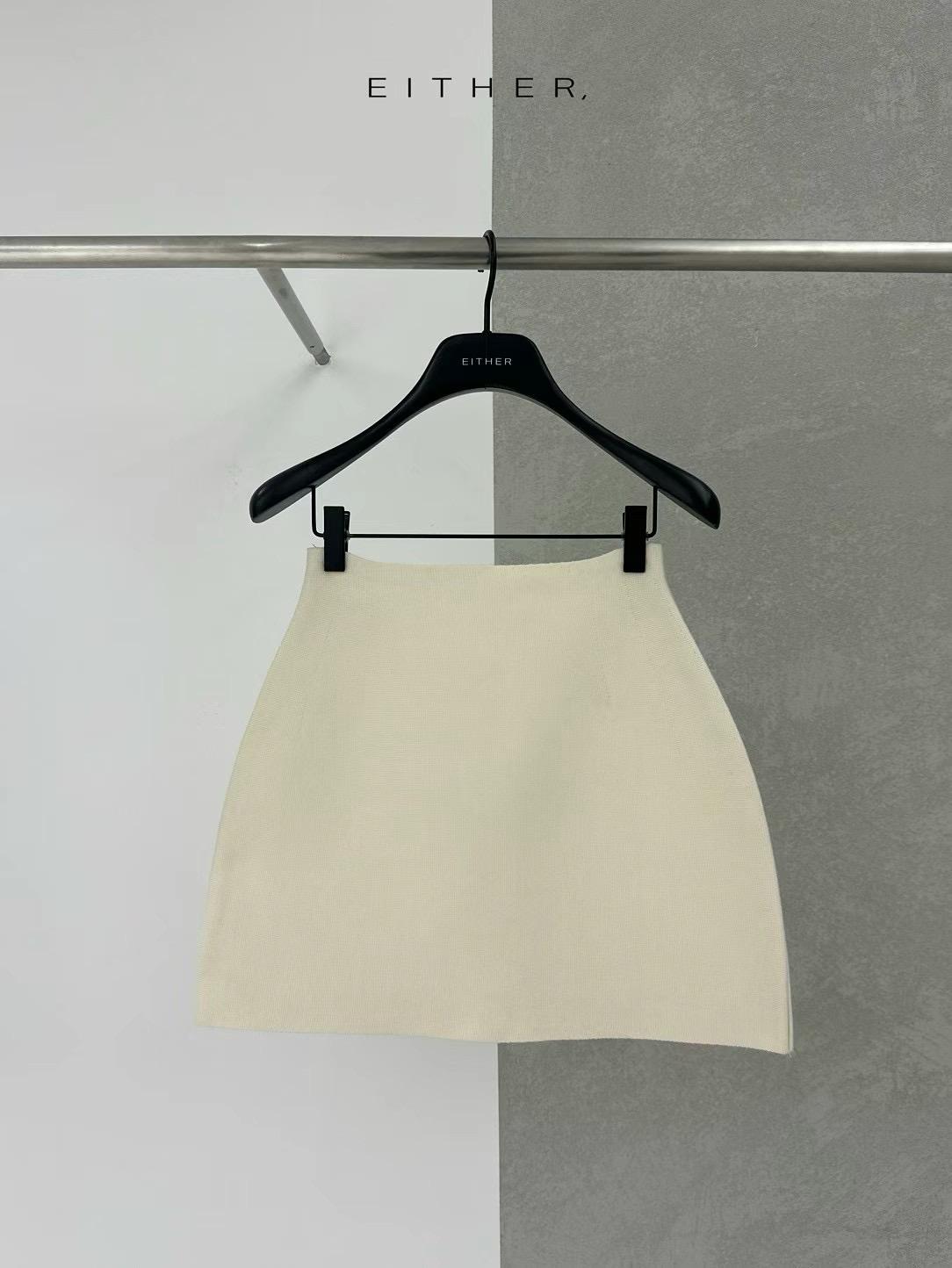 High-waisted Knit Wide Skirt *3 Colors