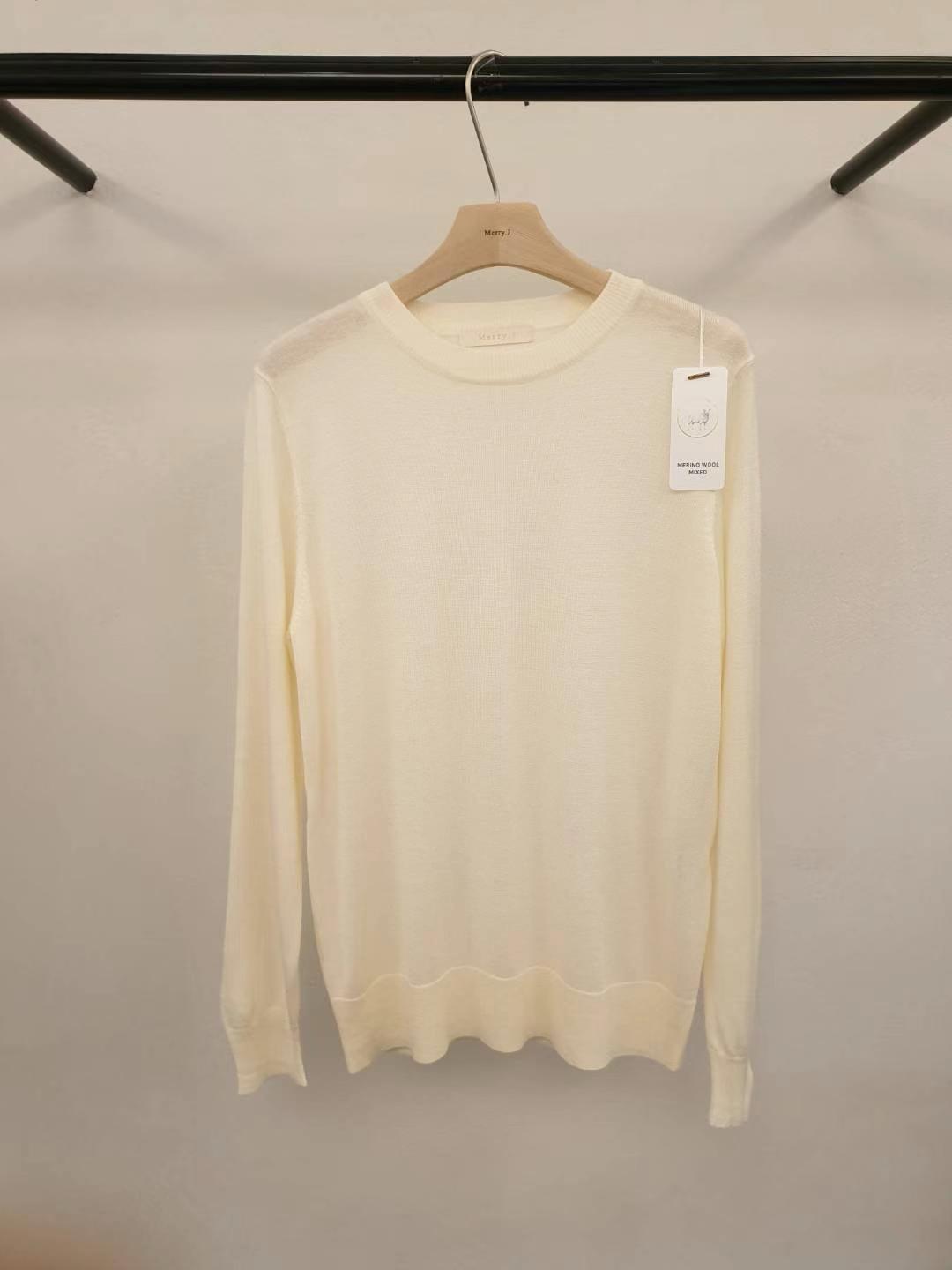 Classic Crewneck Wool Blend Sweater *4 Colors