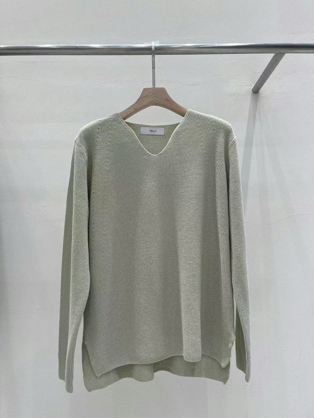 V-neck Linen Knit Sweater *3 Colors