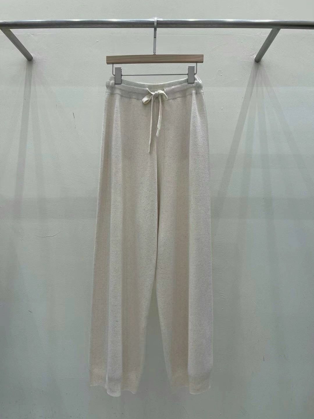 Drawstring-Waist Knitted Pants *3 Colors