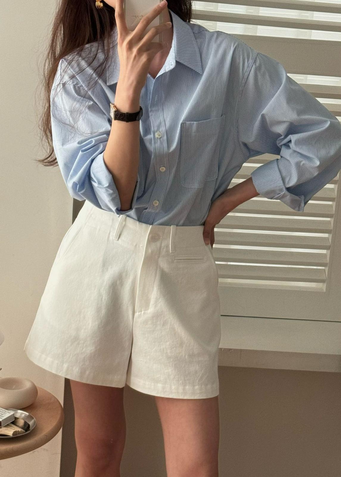 High-waist Relaxed Fit Shorts *3 Colors