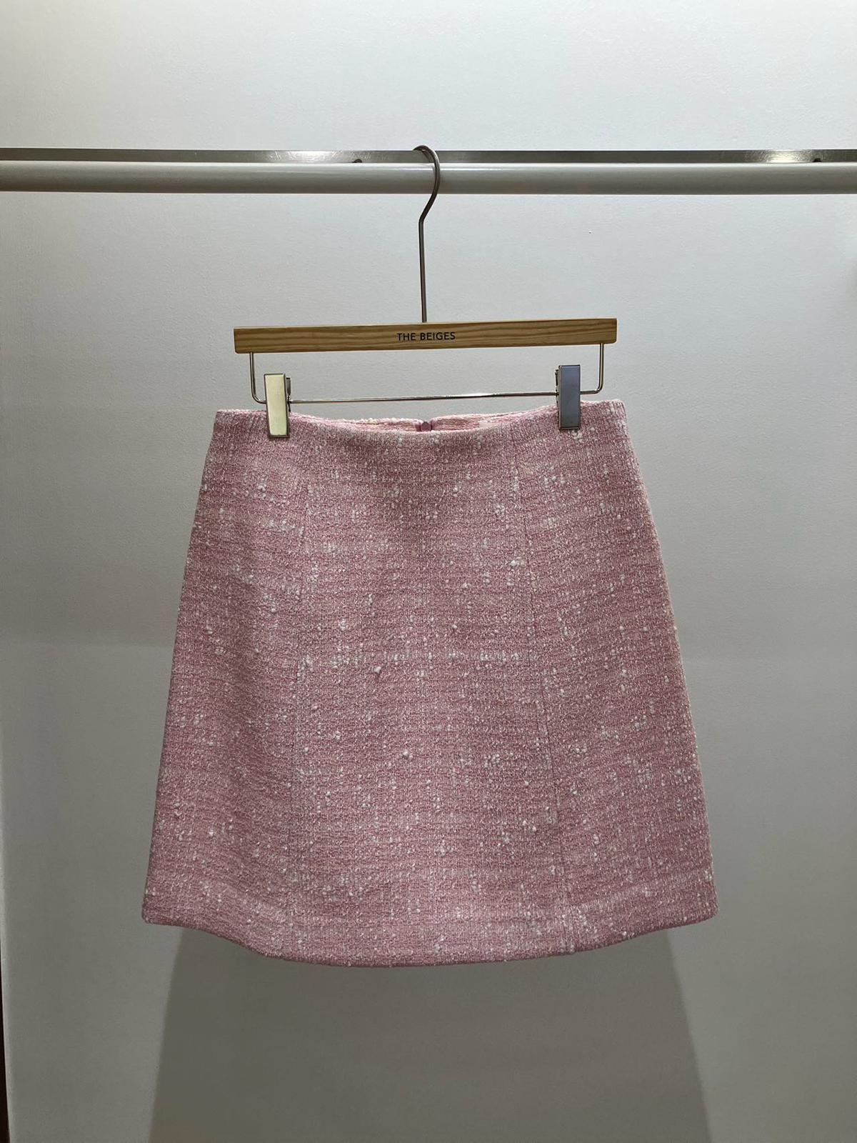 Tweed Hight-waist Skirt *2 Colors