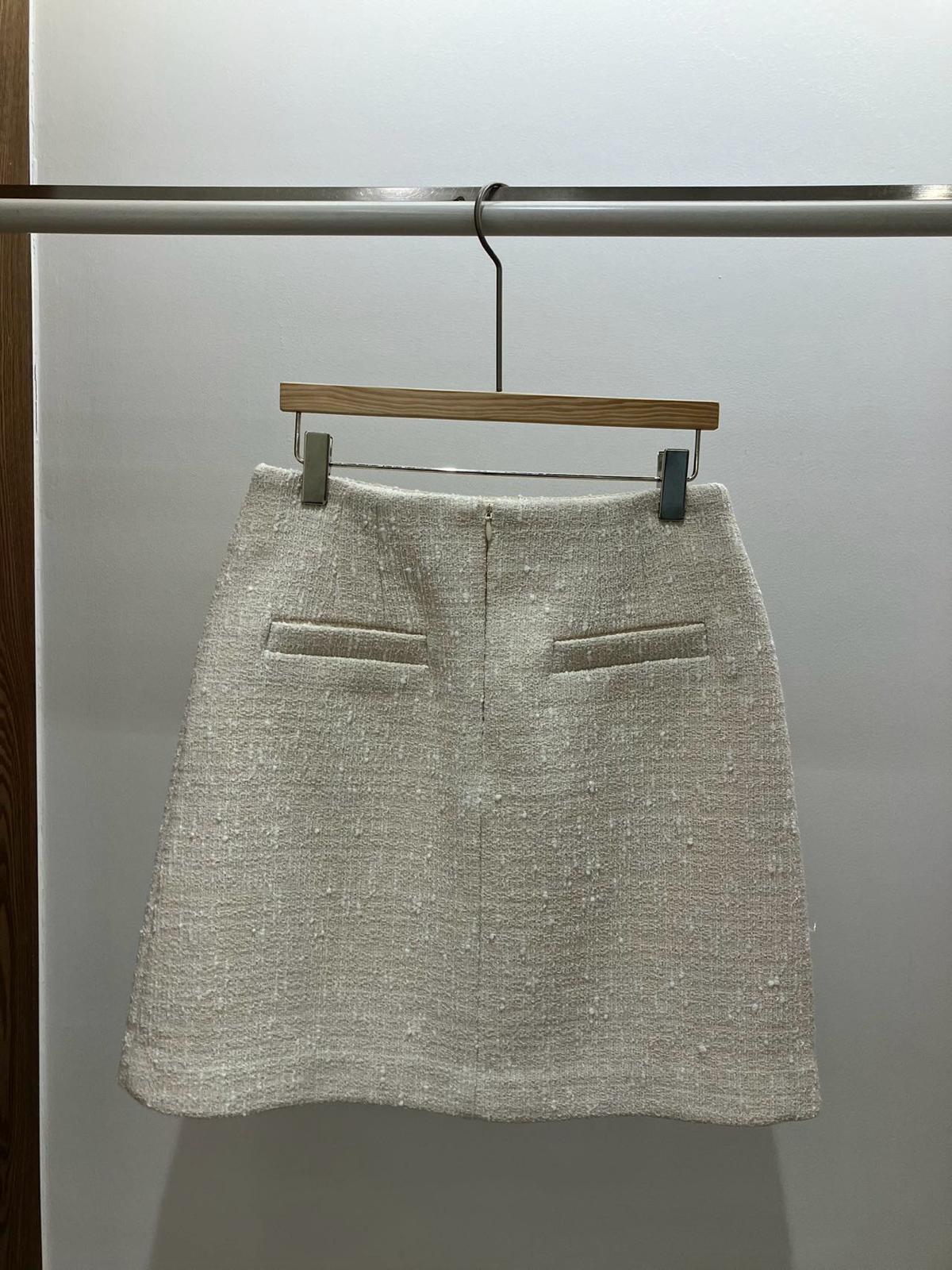 Tweed Hight-waist Skirt *2 Colors