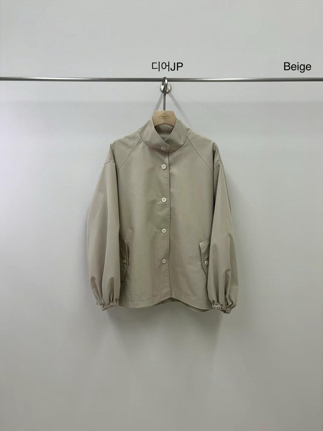 Stand-Collar Oversized Jacket *2 Colors