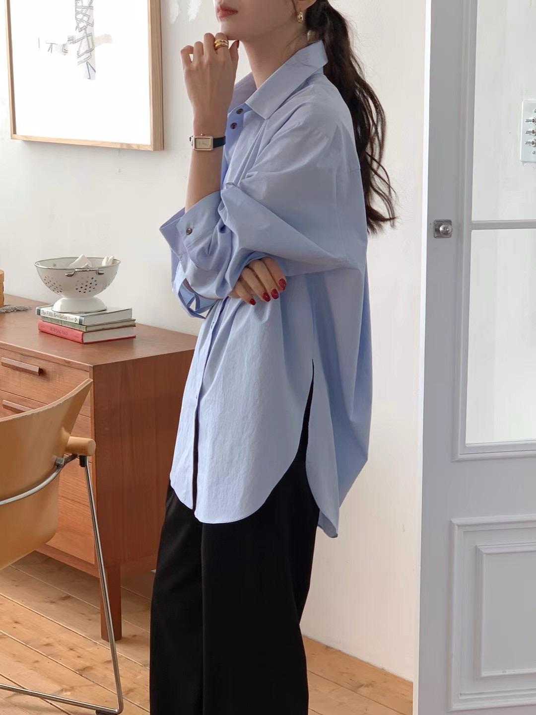 Casual Collared Loose Shirt *5 Colors