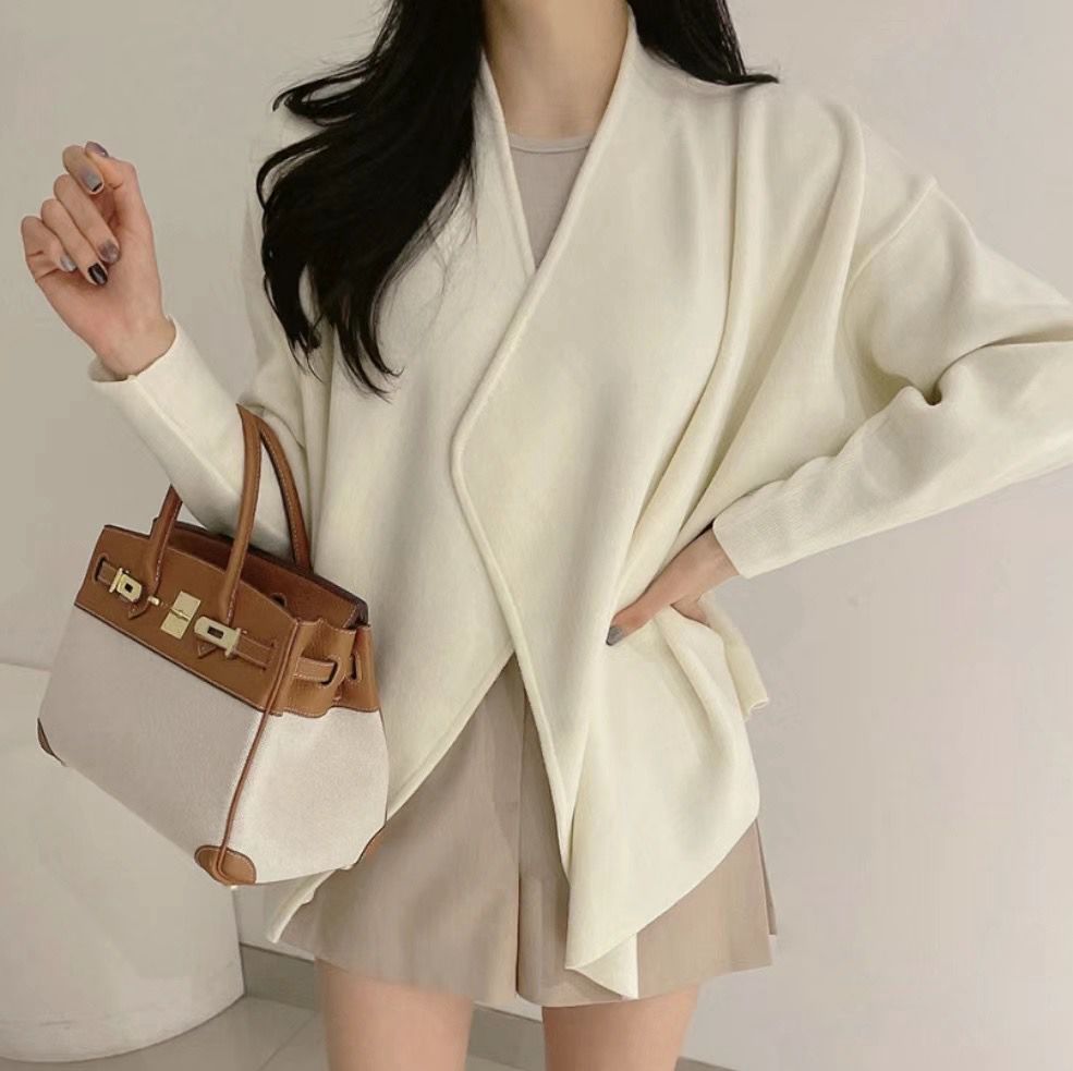 Open-front Knitted Cardigan *3 Colors