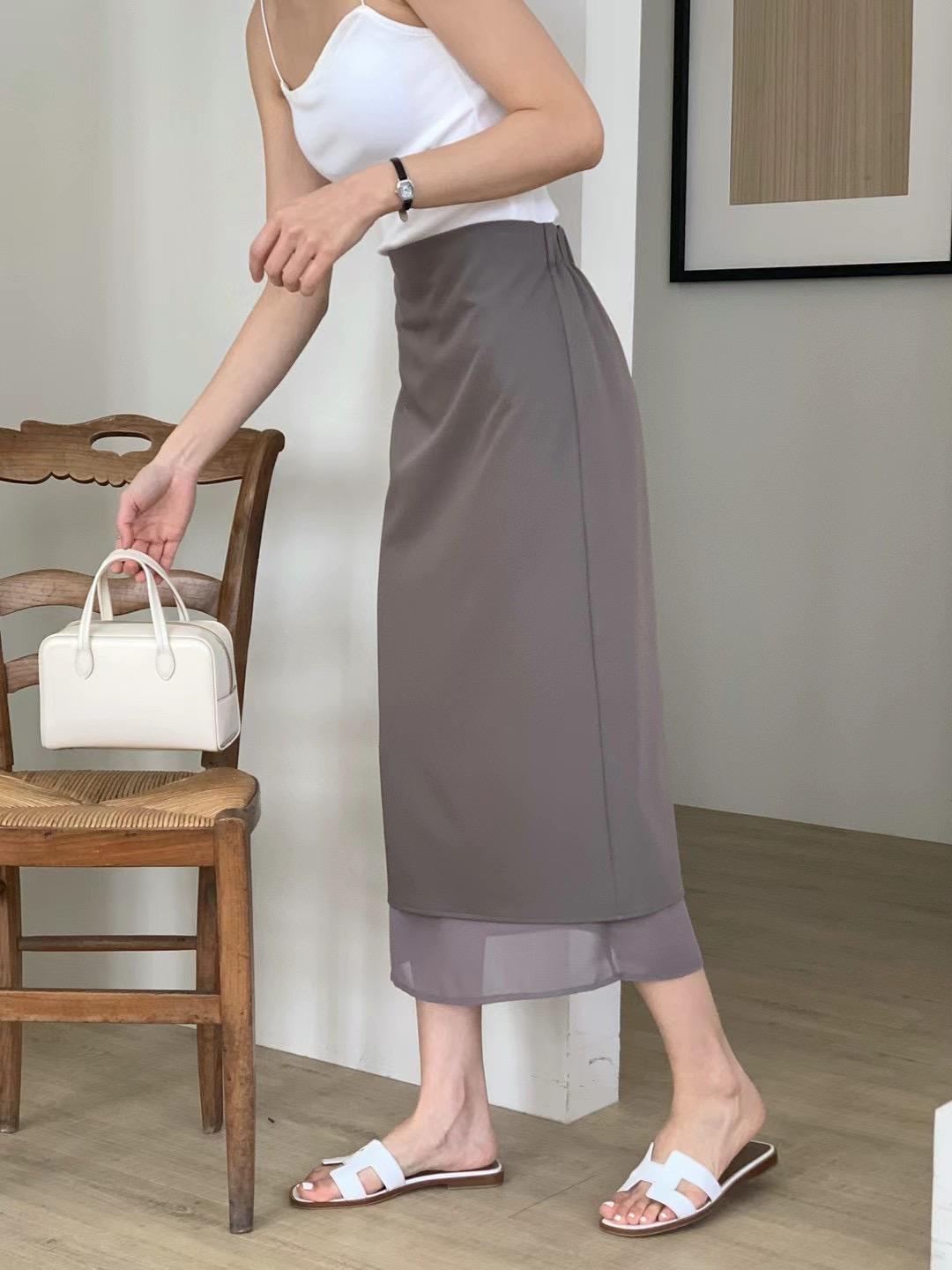 High-waist Slit Pencil Skirt *3 Colors