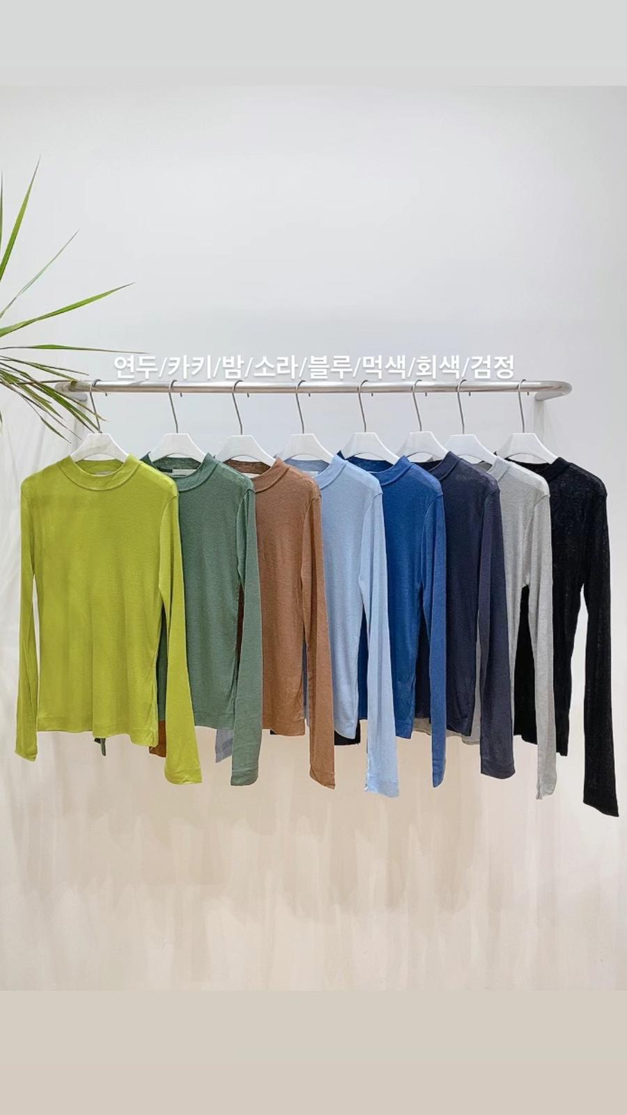 Round Neck Long Sleeved T-shirt *15 Colors