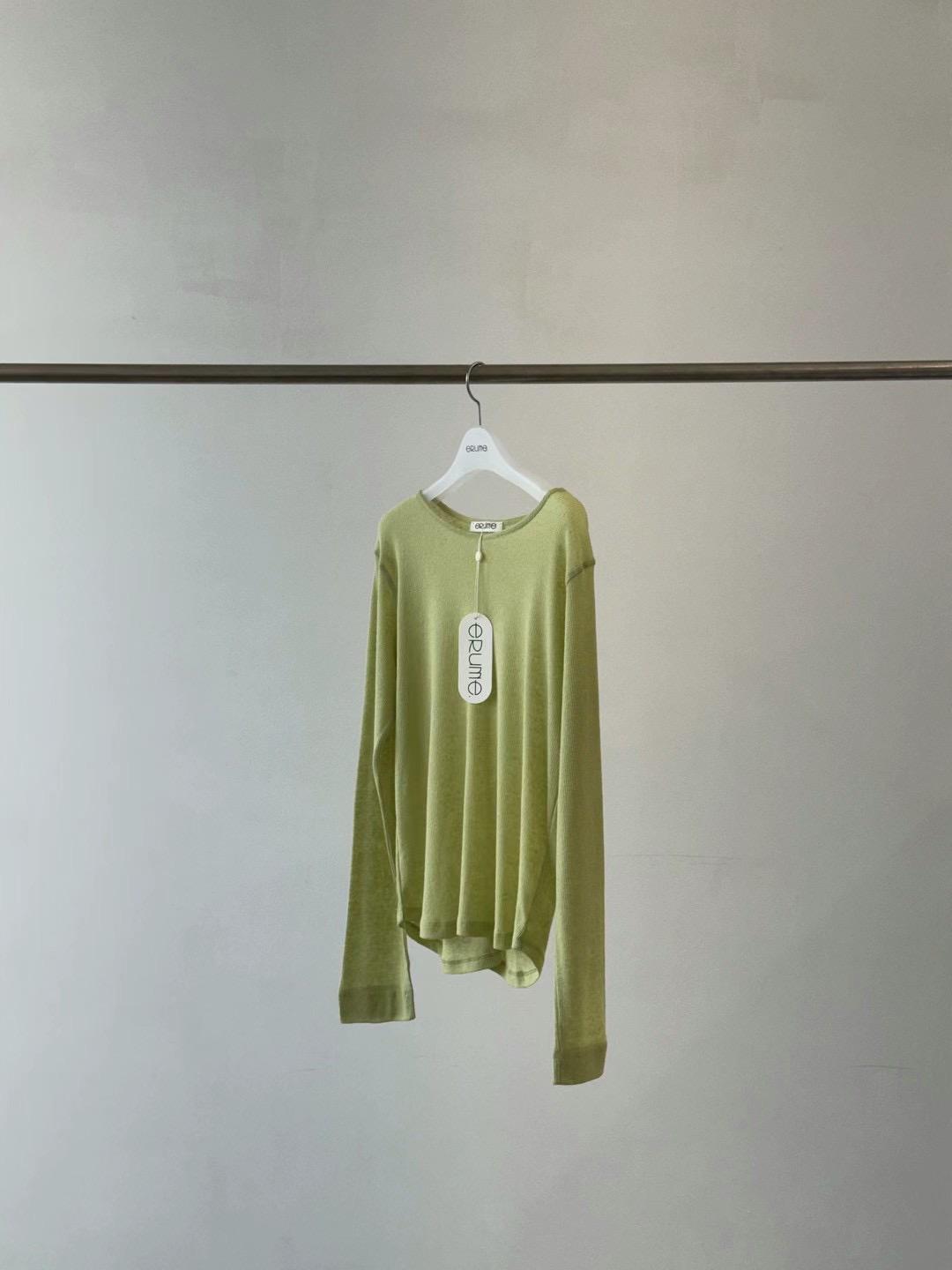 Boat Neck Ribbed Long Sleeved T-shirt *5 Colors