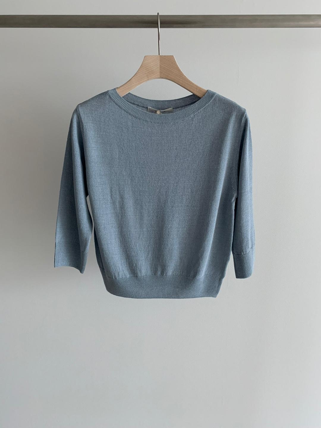 Casual Boat Neck Knit Top *3 Colors