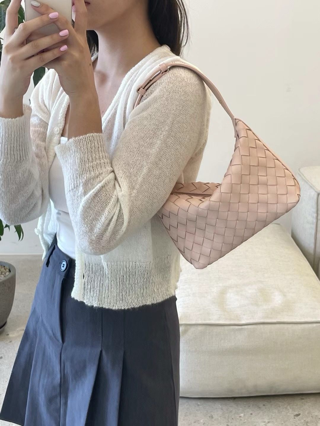 Woven Shoulder Bag *4 Colors